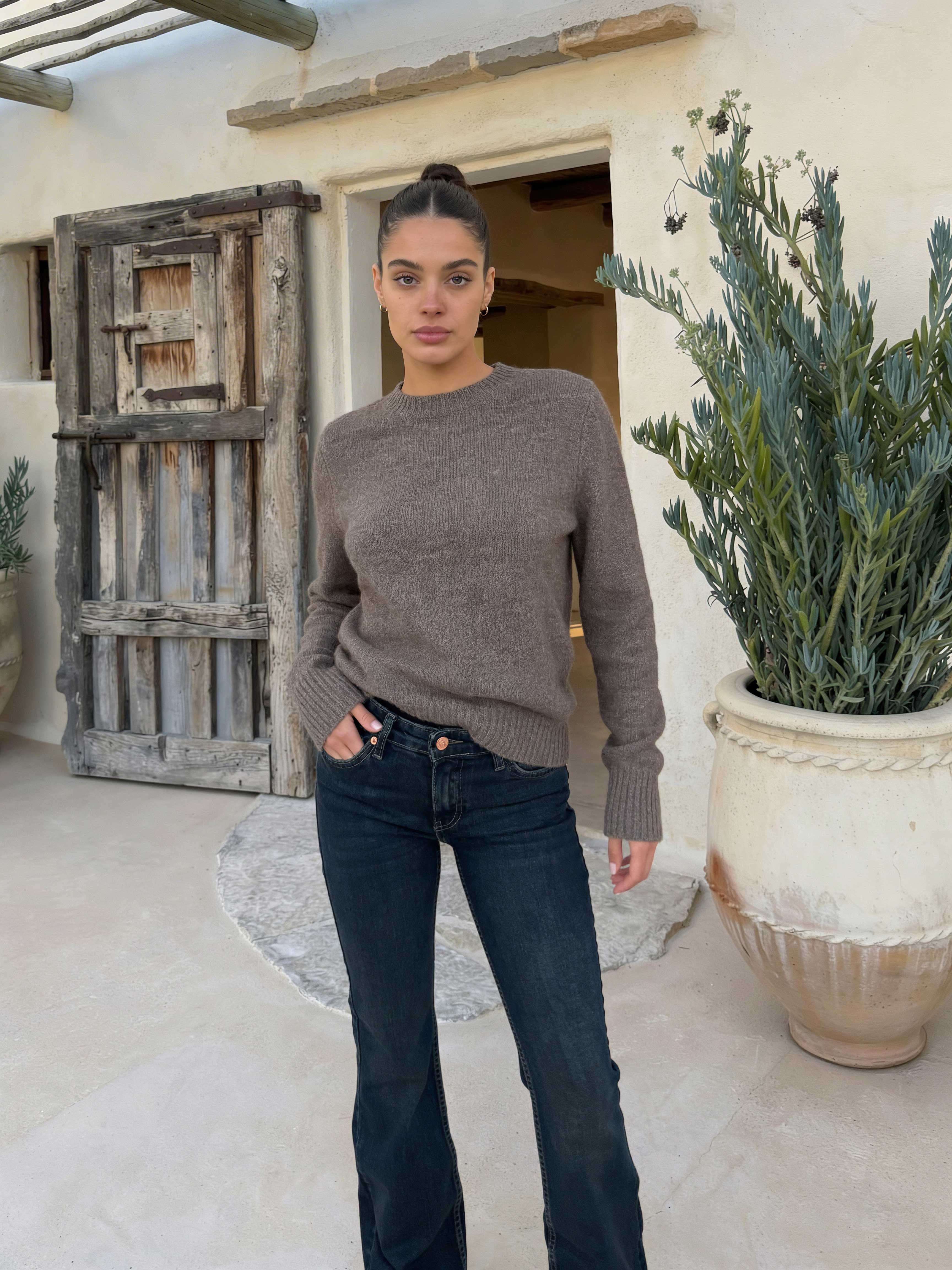 Flare – Low-Waist Deep Vintage Blue Jeans Flare CIZARO - Cizaro Jeans