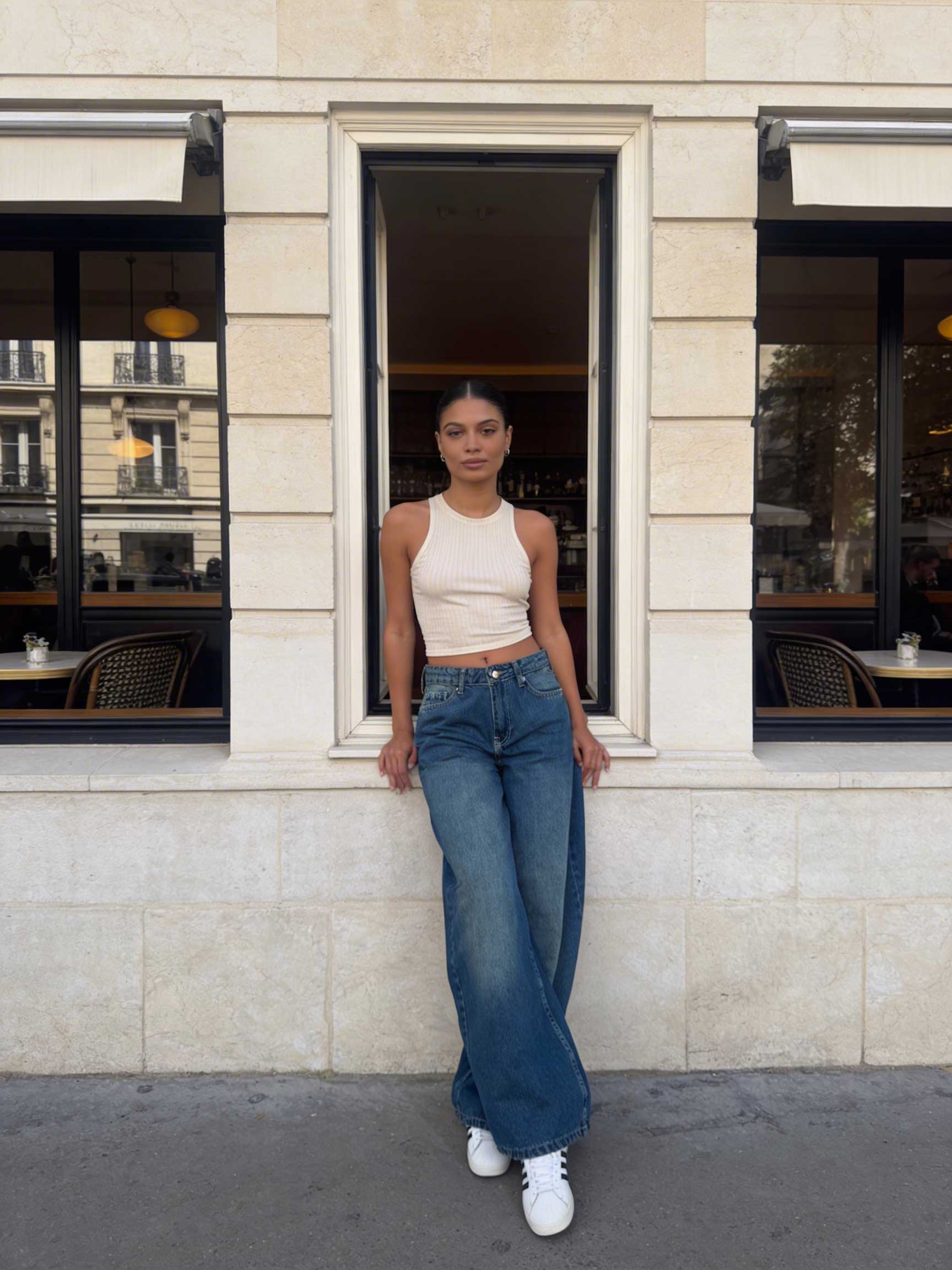 Loose Baggy – Mid-Rise Vintage Blue Jeans baggy CIZARO - Cizaro Jeans