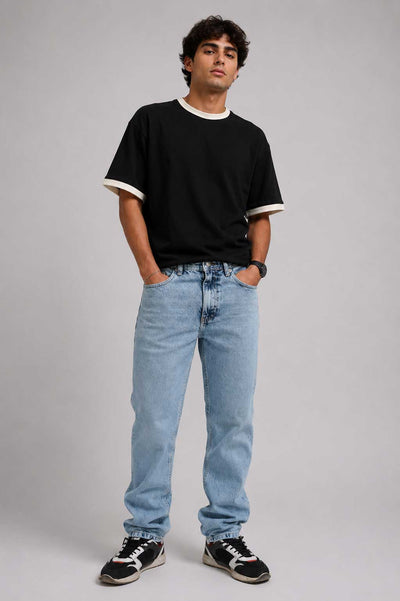 Relaxed Fit Light Acid Blue Jeans Relaxed CIZARO - Cizaro Jeans