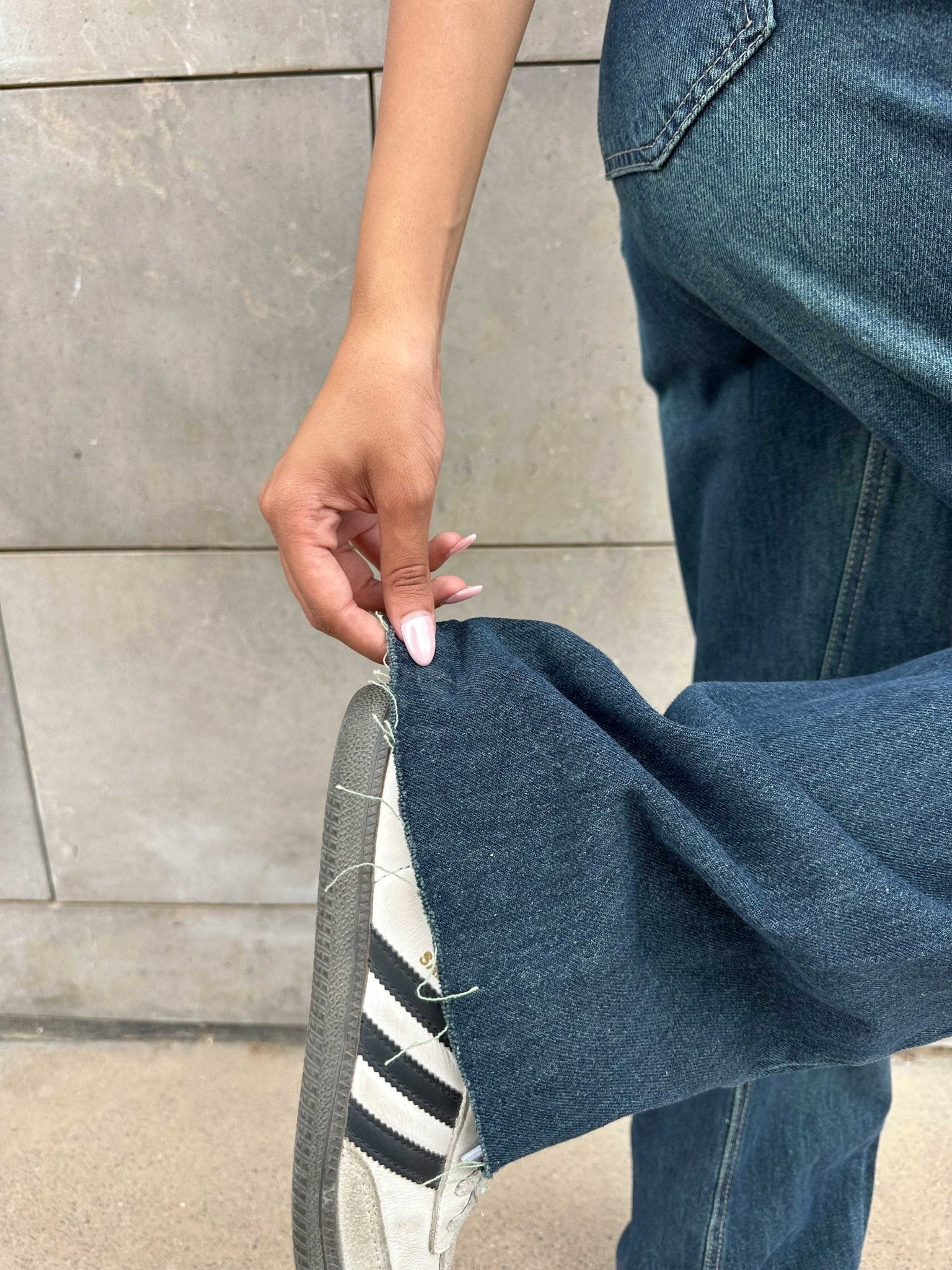 Super Baggy - High-Waist Deep Vintage Blue Jeans Super Baggy CIZARO - Cizaro Jeans