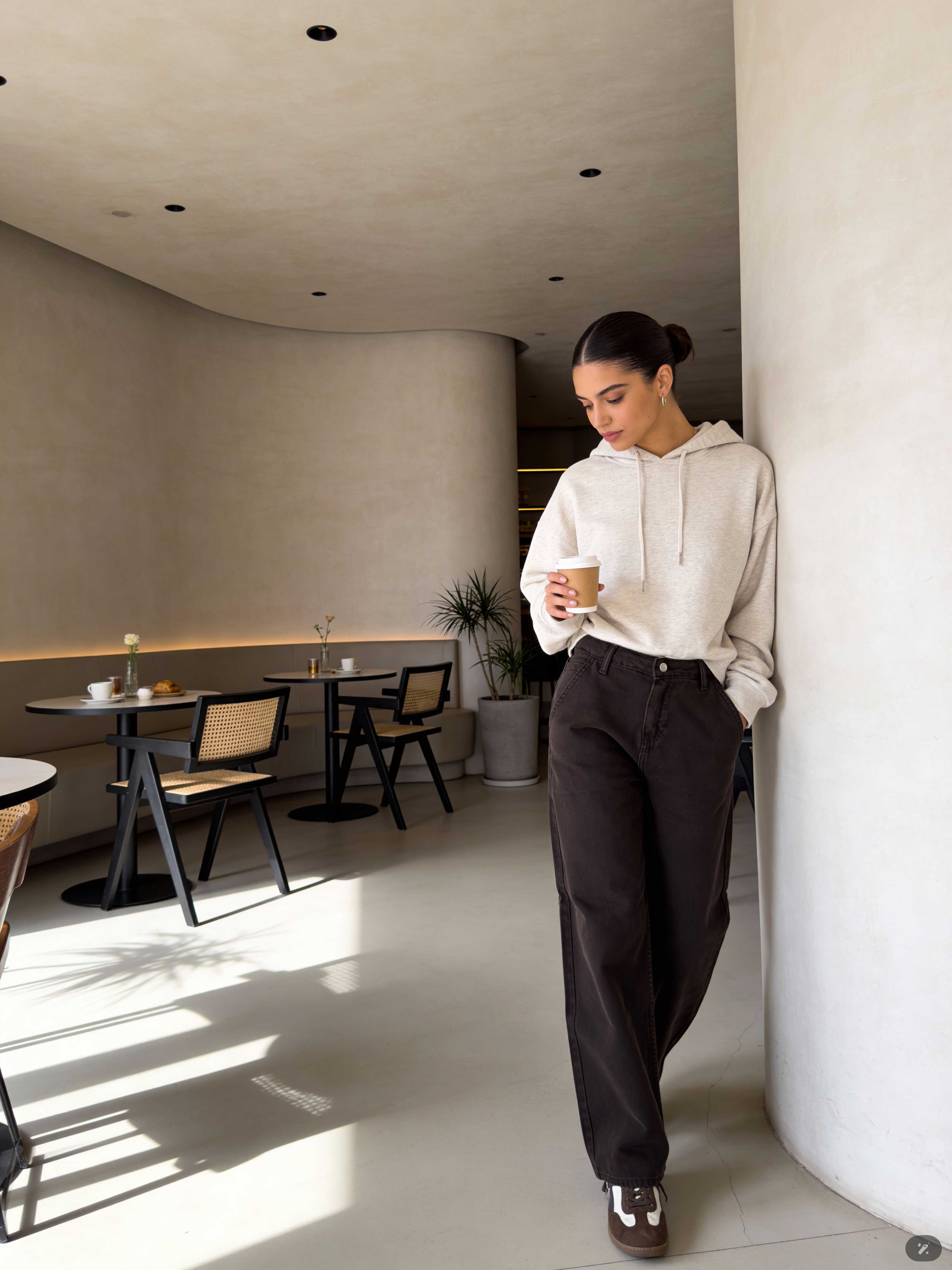 Skater – High-Waist Dark Chocolate Jeans skater CIZARO - Cizaro Jeans