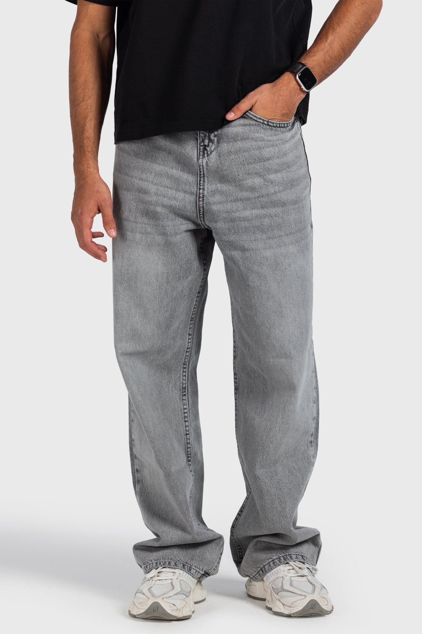Baggy – Light Grey Jeans Baggy-Man CIZARO - Cizaro Jeans