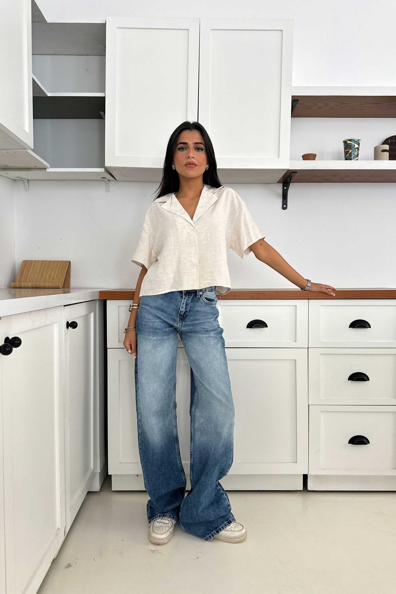 Baggy – Mid Rise Faded Blue Jeans Baggy CIZARO - Cizaro Jeans