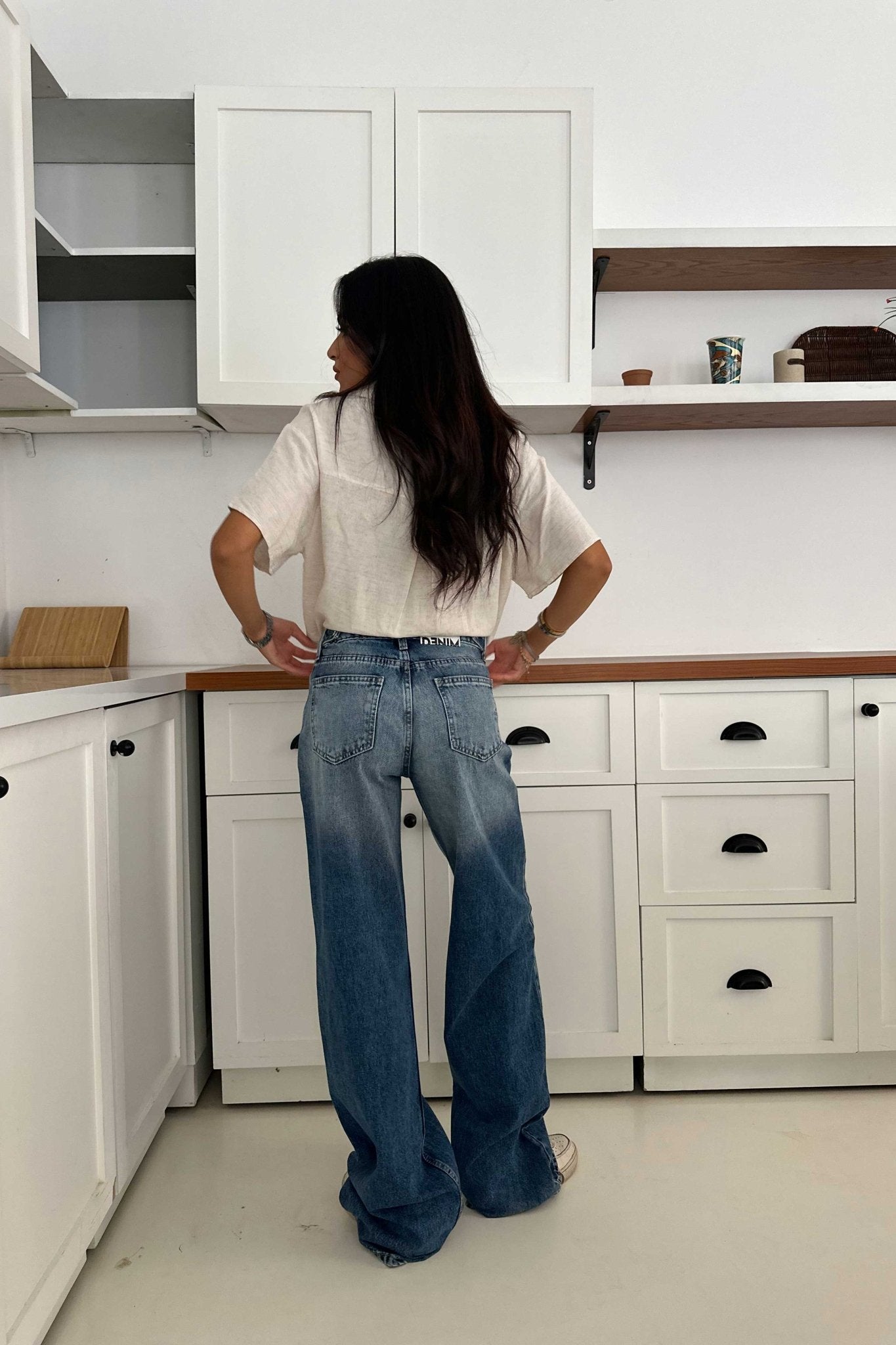 Baggy – Mid Rise Faded Blue Jeans Baggy CIZARO - Cizaro Jeans