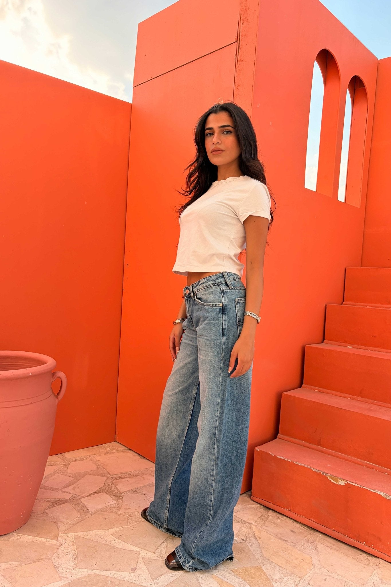 Baggy – Low Waist Mid Vintage Blue Jeans Baggy CIZARO - Cizaro Jeans