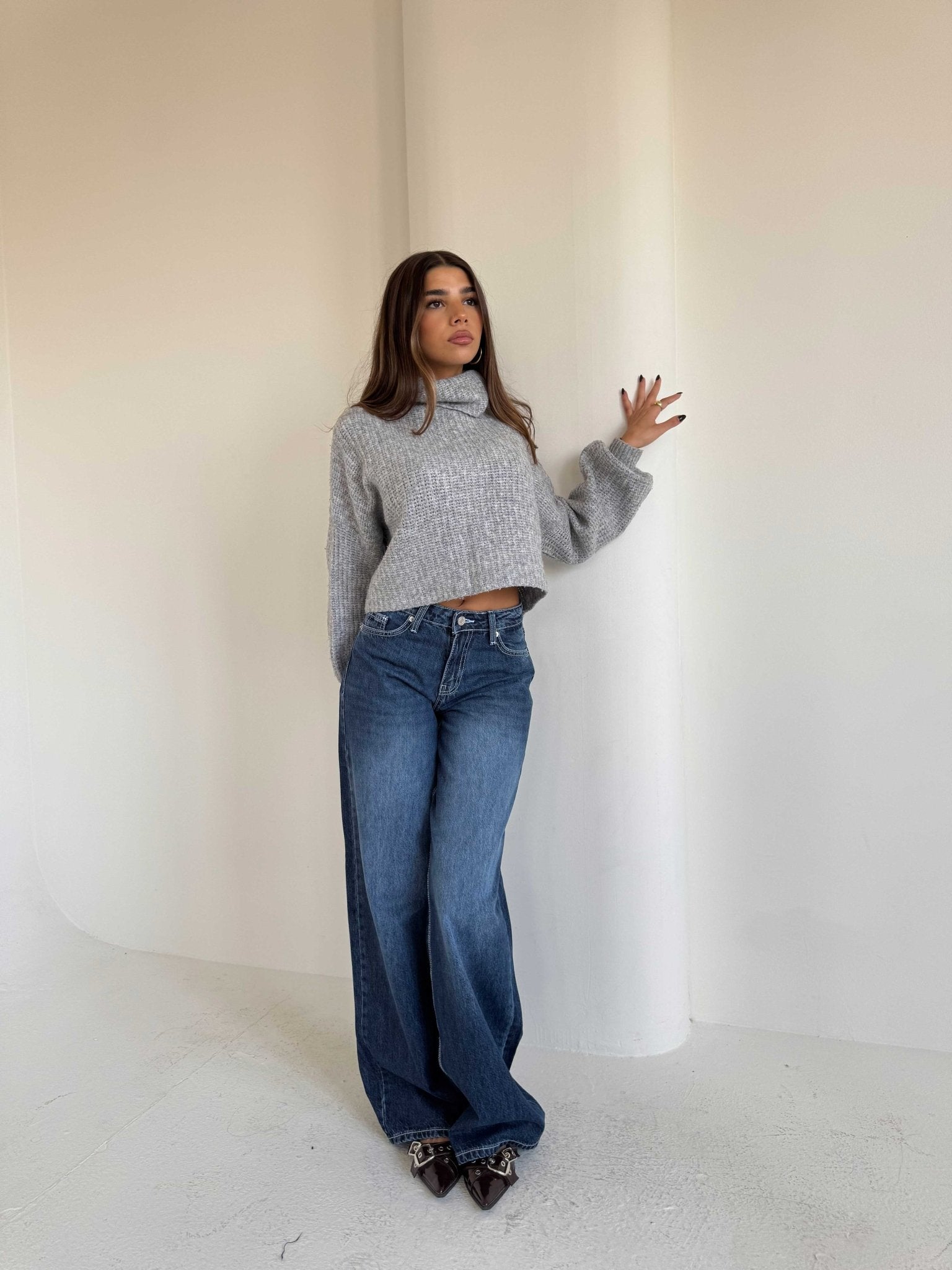 Baggy – Low Waist Ocean Blue Jeans Baggy CIZARO - Cizaro Jeans