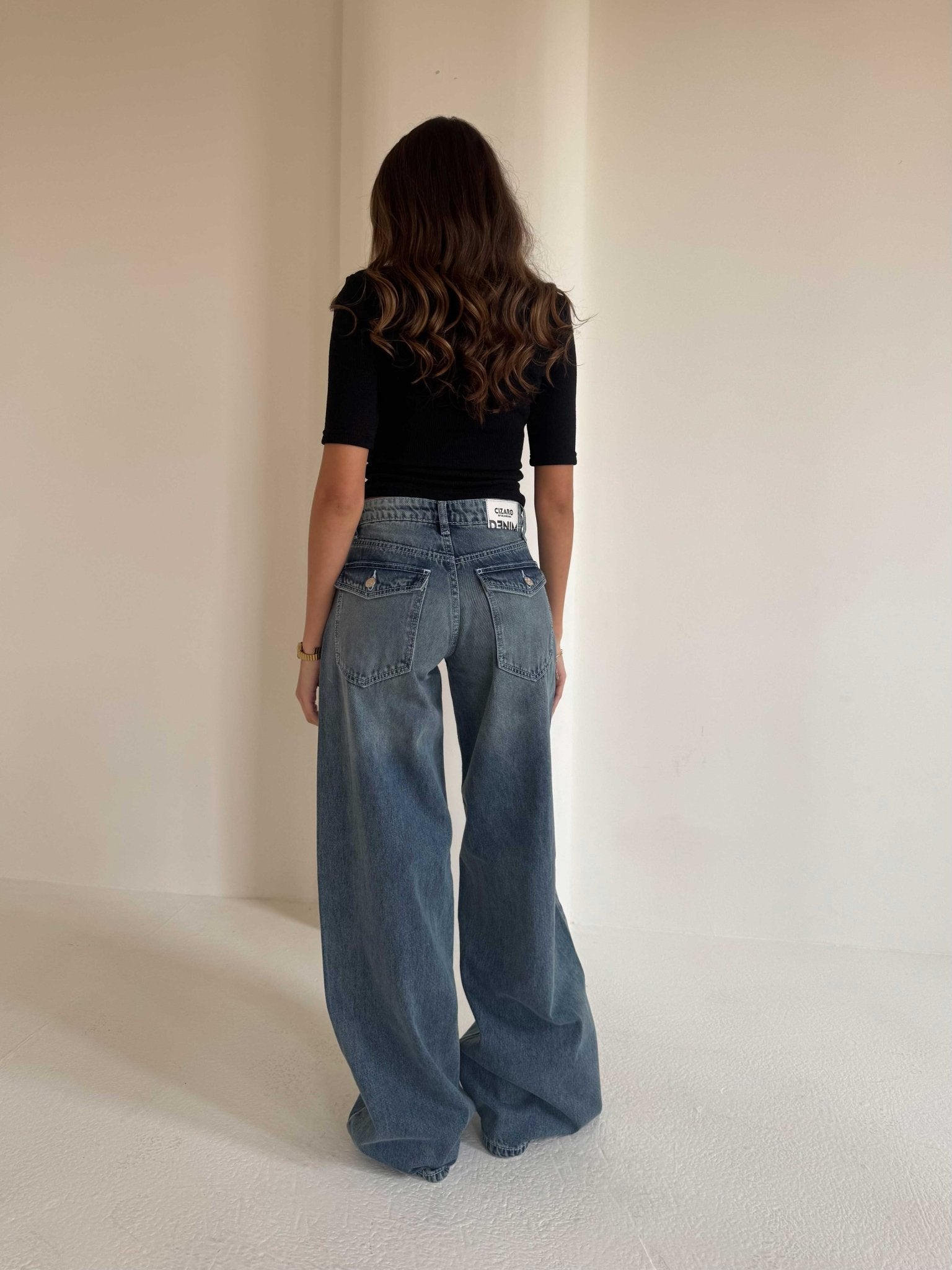 Baggy – Low-Waist Vintage Blue Jeans baggy CIZARO - Cizaro Jeans