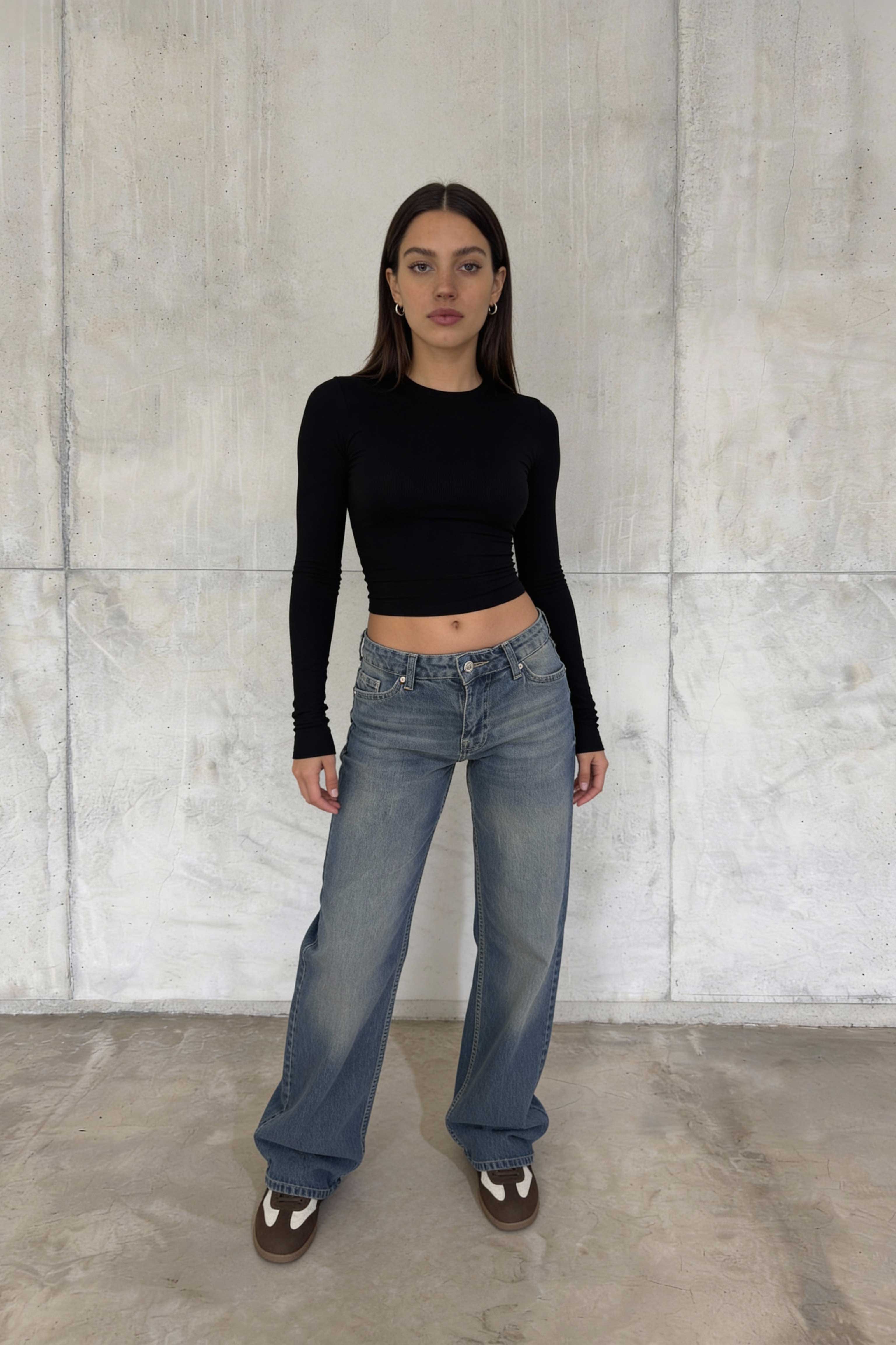 Baggy – Mid-Rise Mid Vintage Blue Ultra Comfort Jeans Baggy CIZARO - Cizaro Jeans