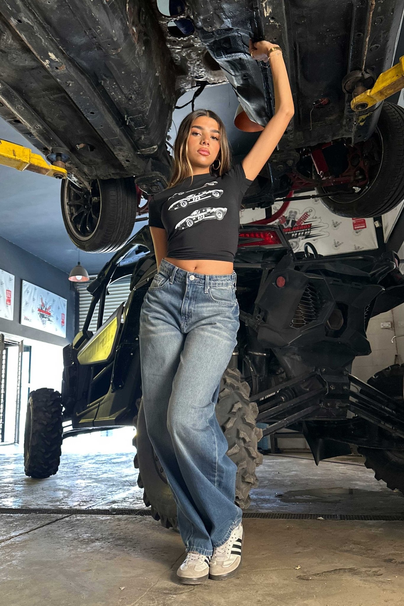 Flex Waist Barrel Fit - Mid Vintage blue Flare CIZARO - Cizaro Jeans