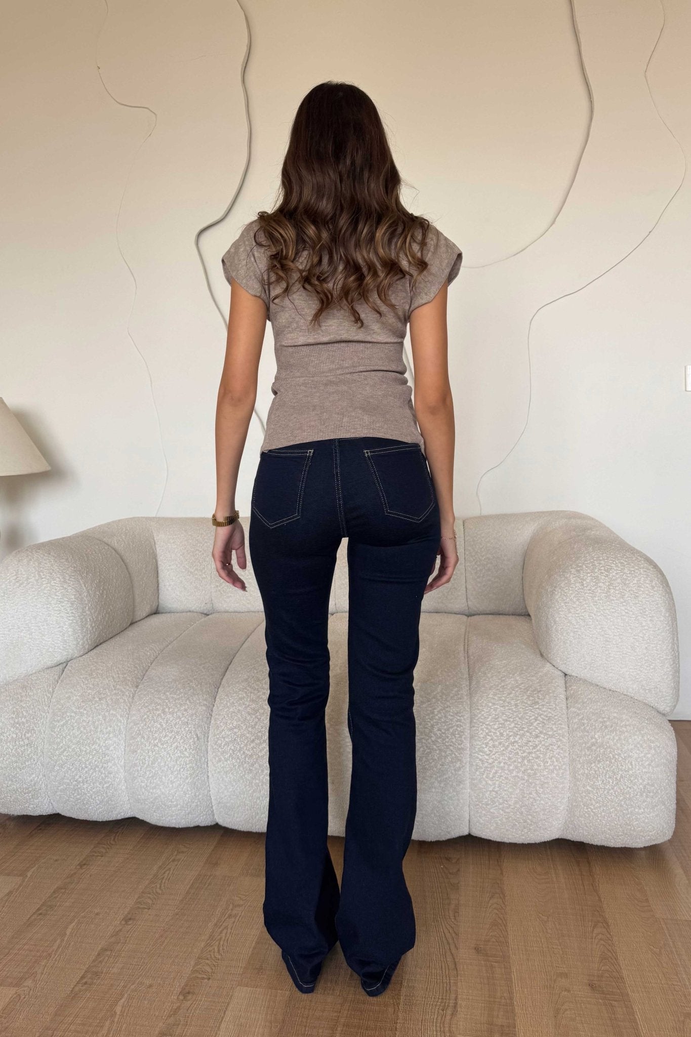 Flare – Mid-Rise Raw Denim Jeans flare CIZARO - Cizaro Jeans