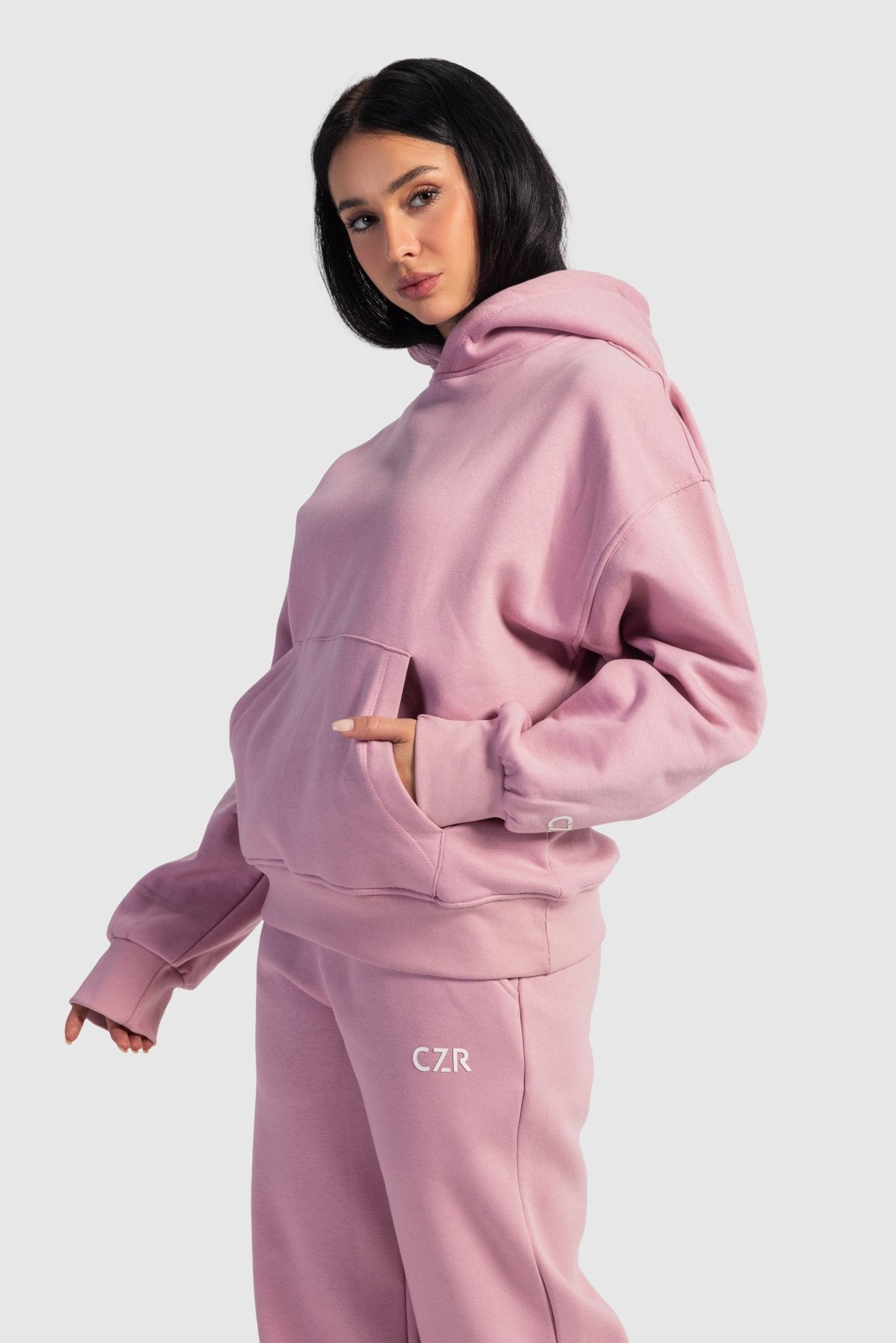 Oversized Hoodie – Soft Pink Hoodie CIZARO - Cizaro Jeans