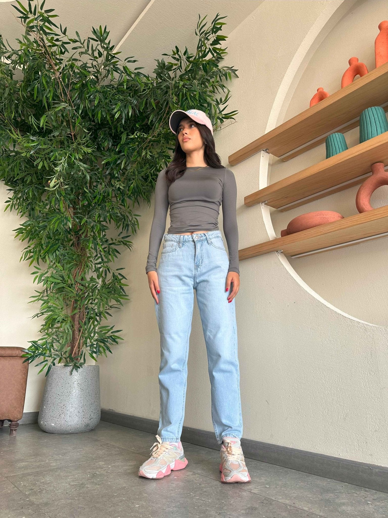 Mom-Fit - Light Iced Wash Jeans. Mom-Fit CIZARO - Cizaro Jeans