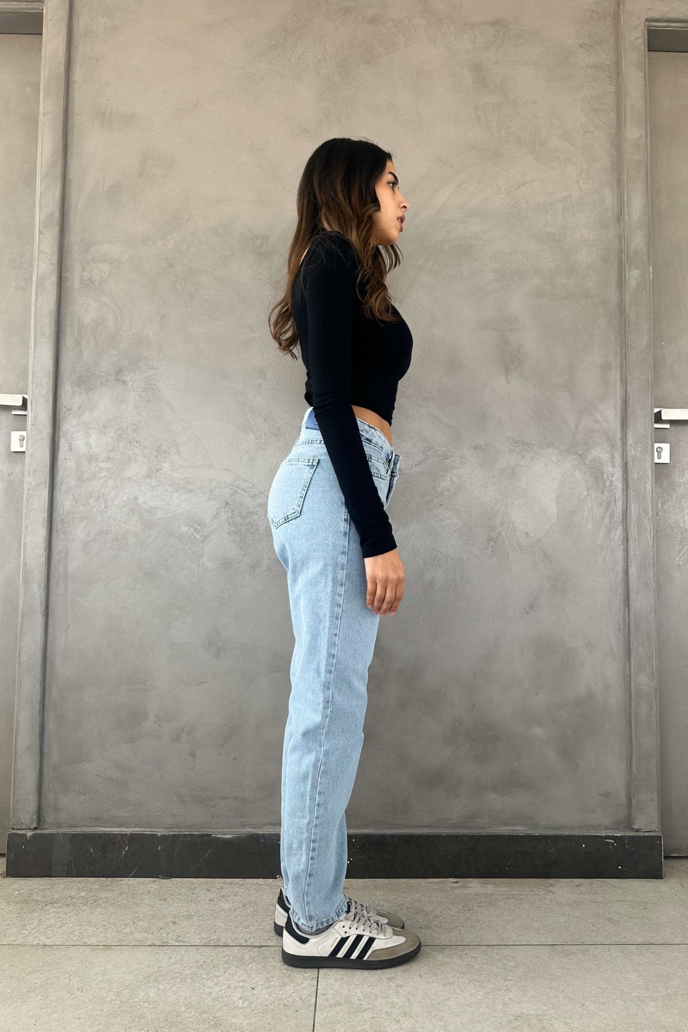 Mom-fit - Light Blue Mom-Fit CIZARO - Cizaro Jeans