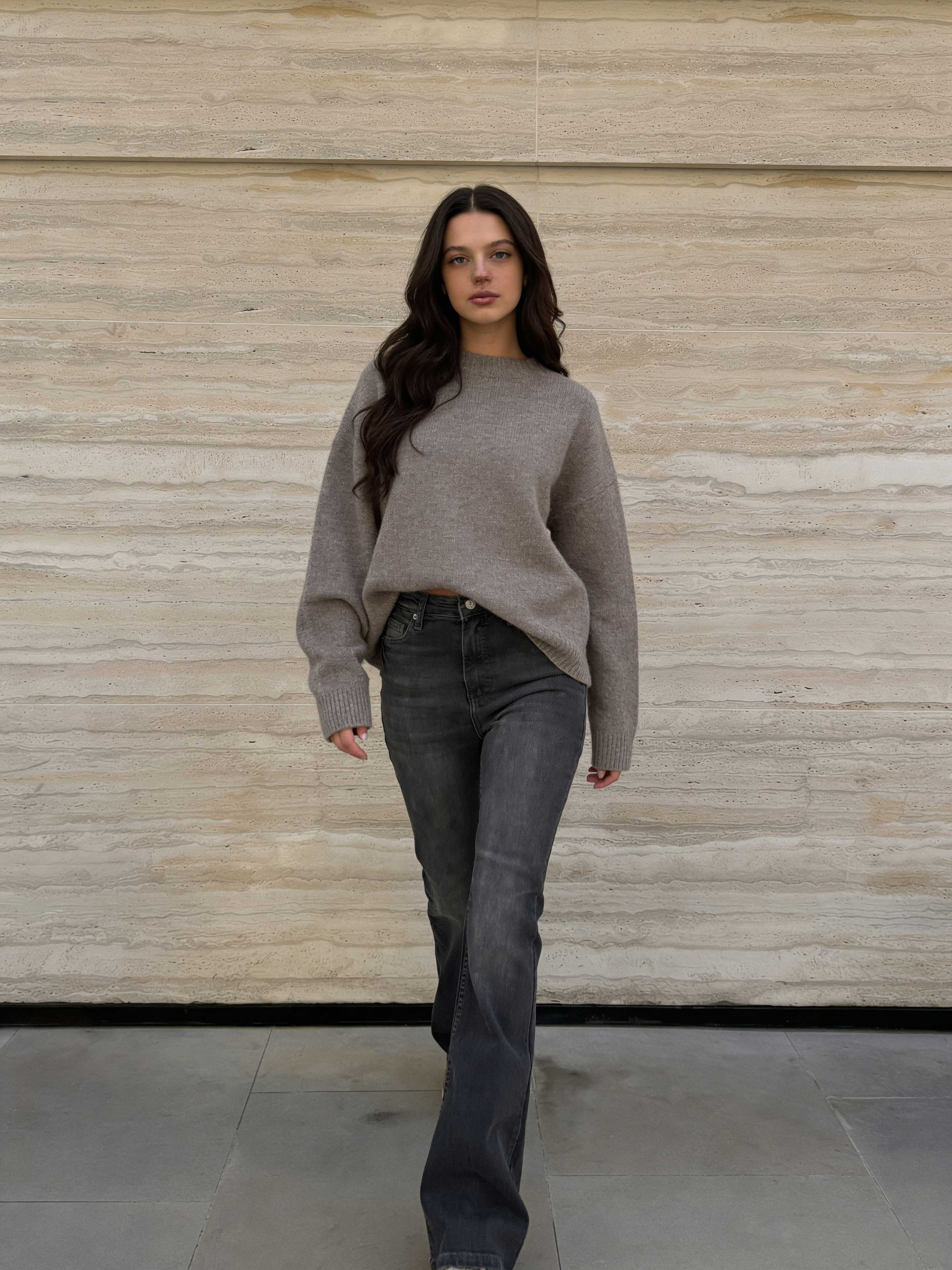 Flare - High-Waist Ash Black Jeans Flare CIZARO - Cizaro Jeans