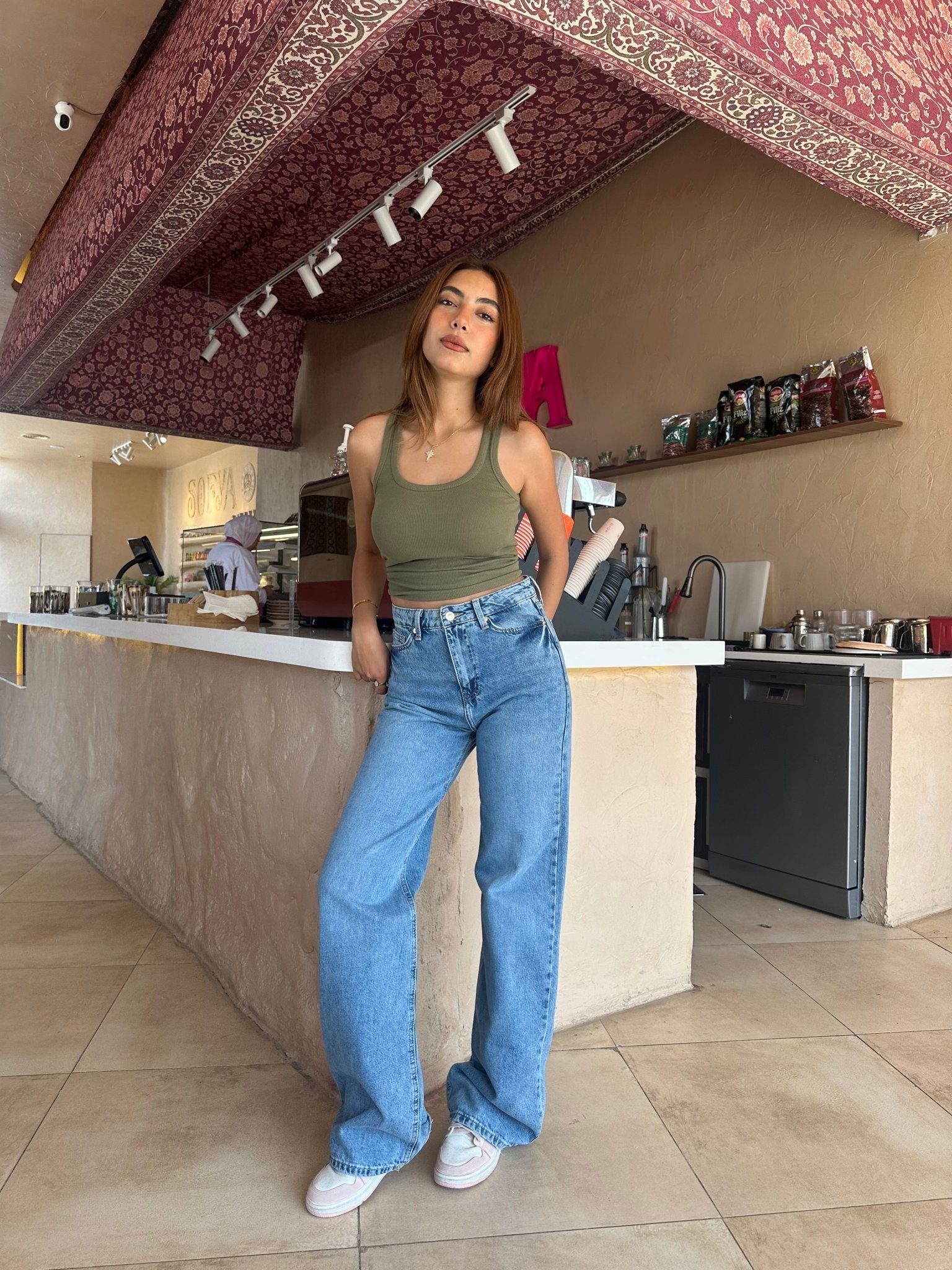 Baggy - High-Waist Chill Wave Blue Jeans baggy CIZARO - Cizaro Jeans