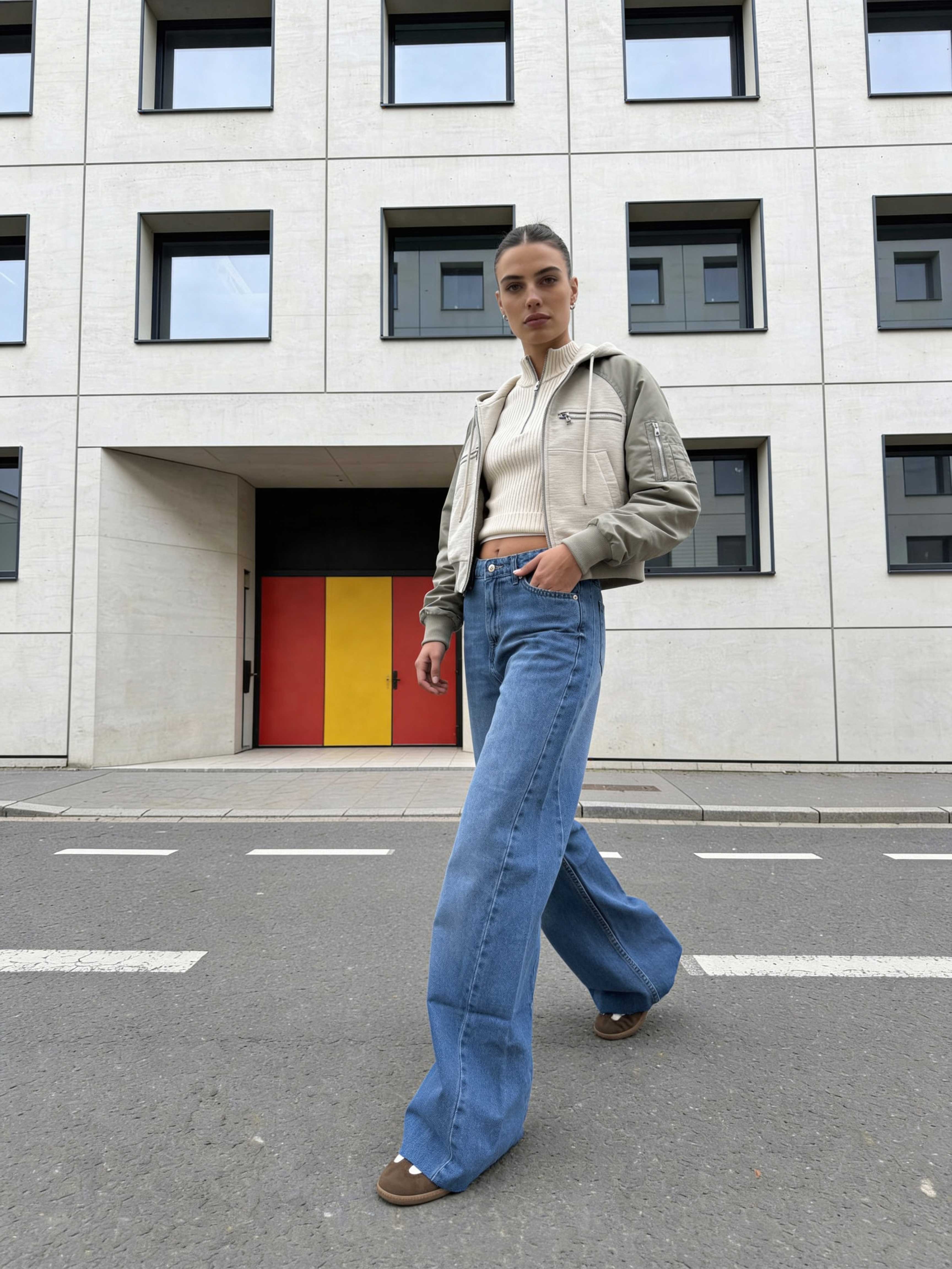 Super Baggy High-Waist – Marine Blue Jeans baggy CIZARO - Cizaro Jeans