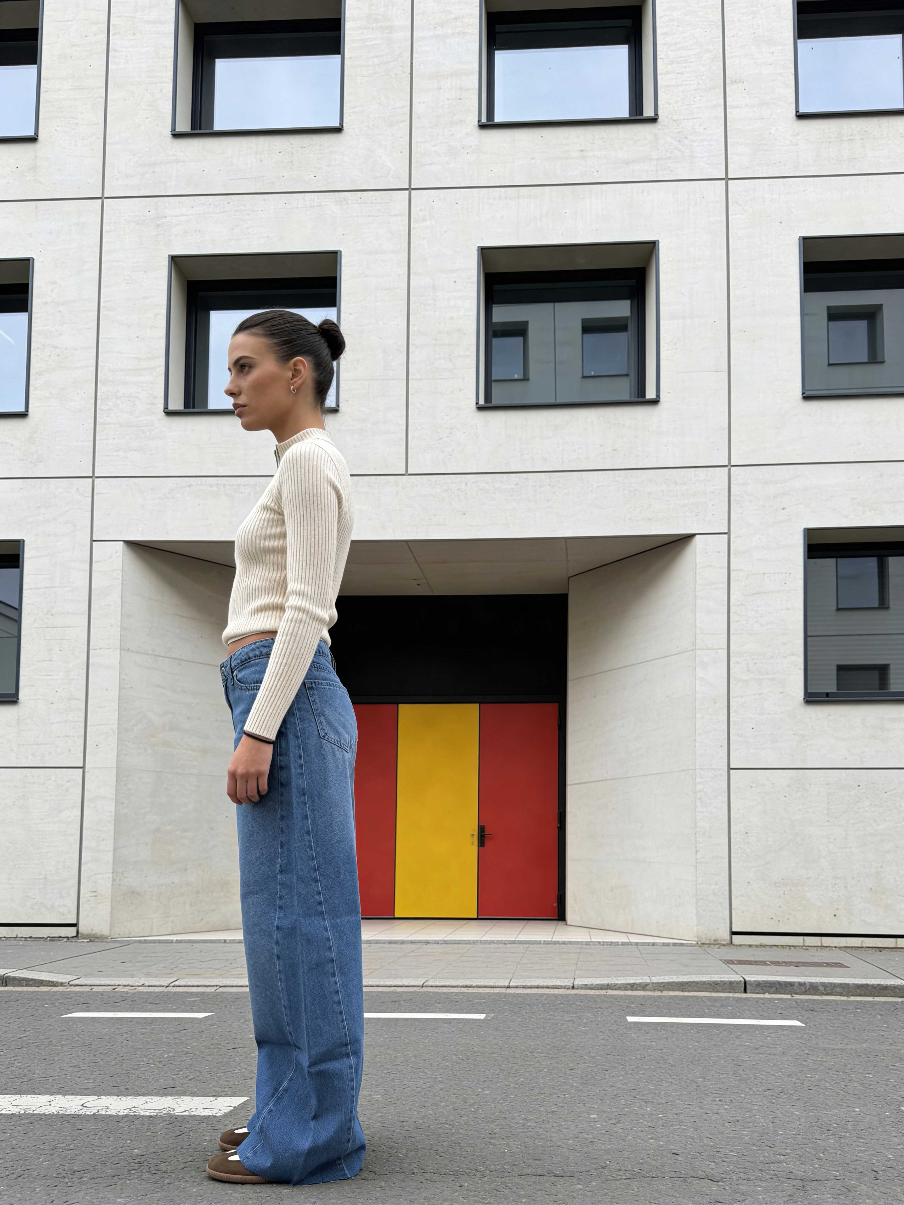 Super Baggy High-Waist – Marine Blue Jeans baggy CIZARO - Cizaro Jeans