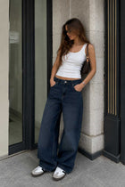 Super Baggy Low Waist – Deep Vintage Blue Jeans