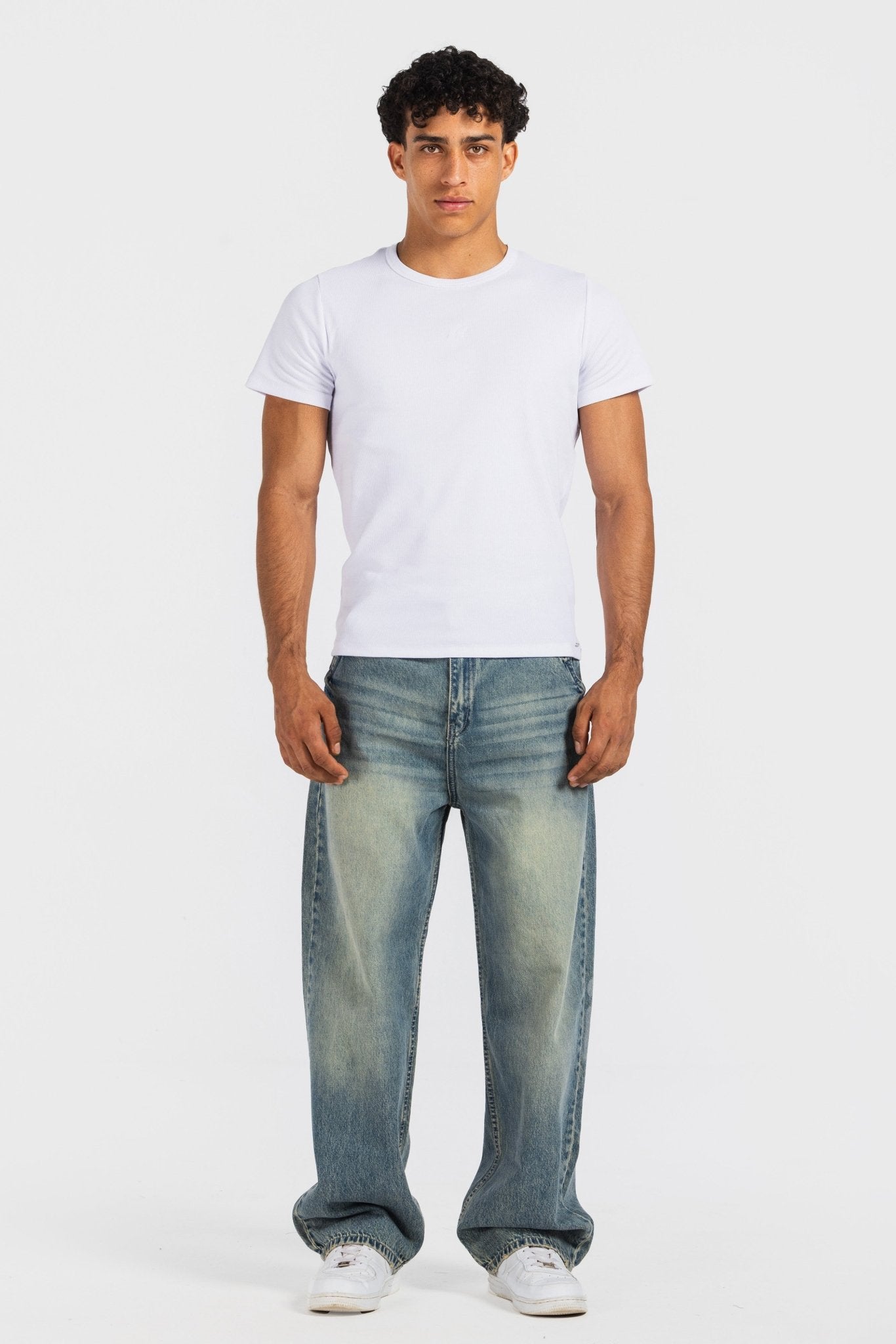 Skater – Faded Vintage Blue Jeans Skater-Man CIZARO - Cizaro Jeans