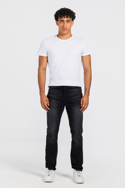 Slim –Washed Black Jeans Slim CIZARO - Cizaro Jeans