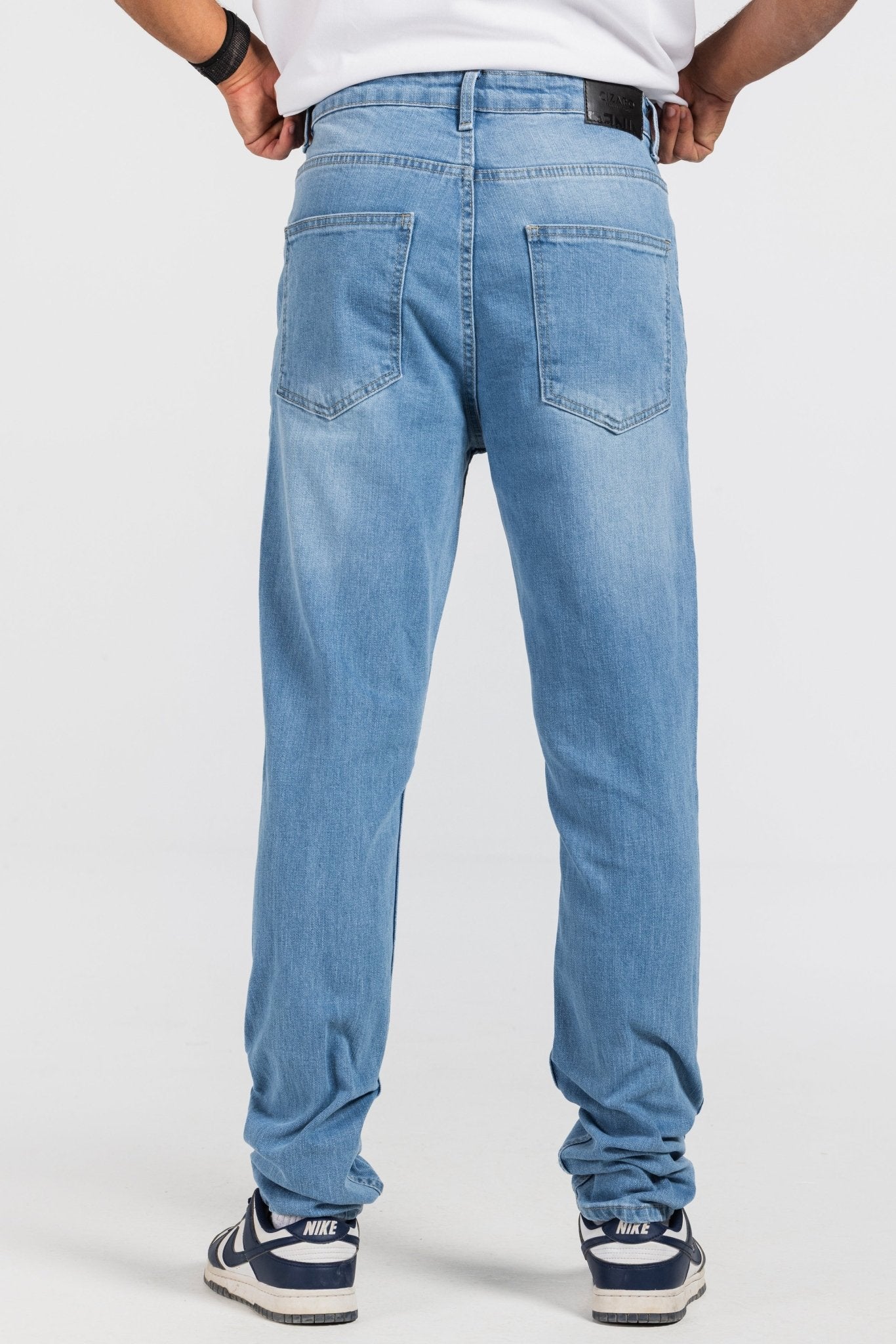 Slim – Bright Blue Jeans Slim-Man CIZARO - Cizaro Jeans