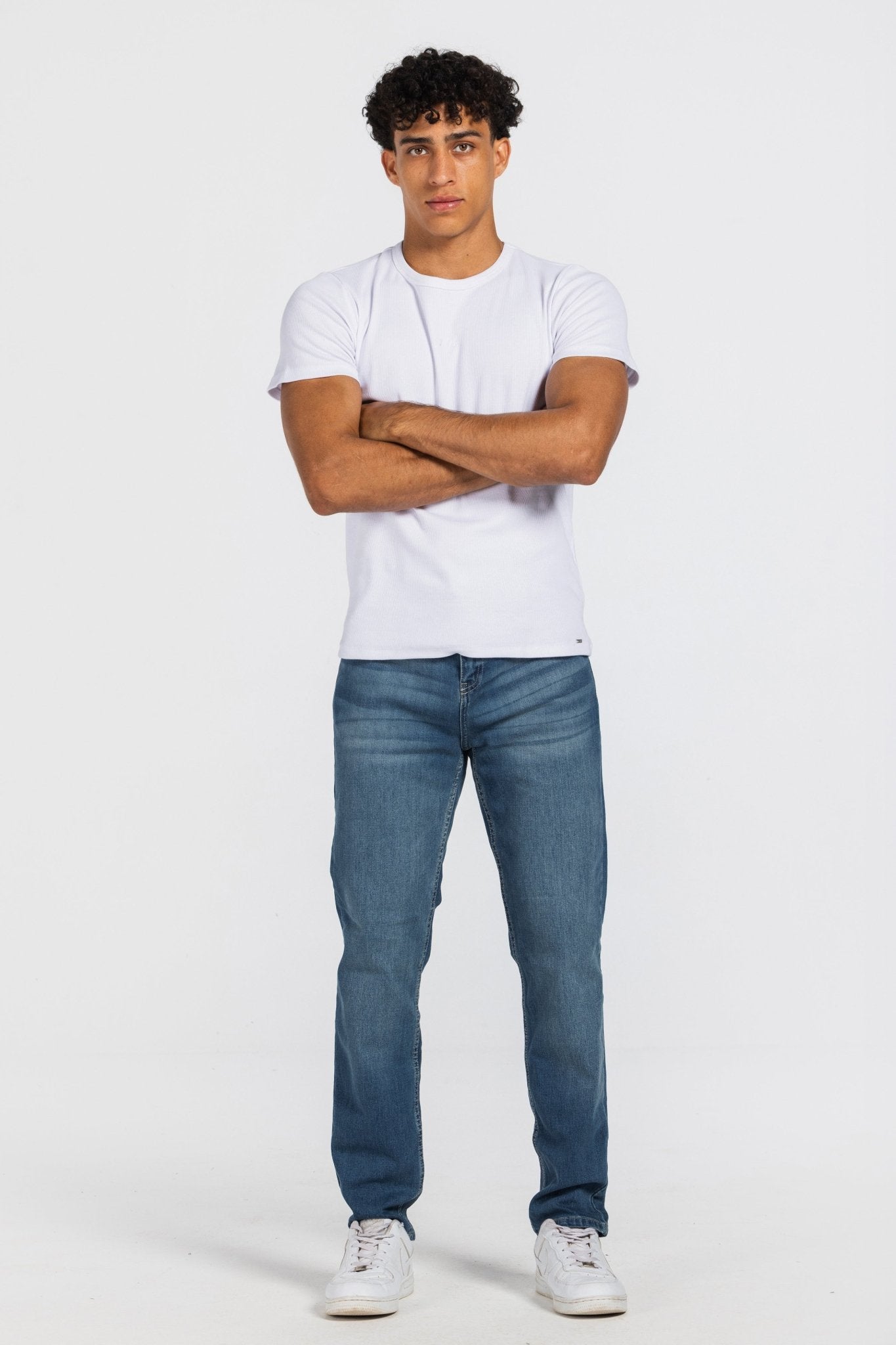 Slim – Mid Vintage Blue Jeans Slim-Man CIZARO - Cizaro Jeans