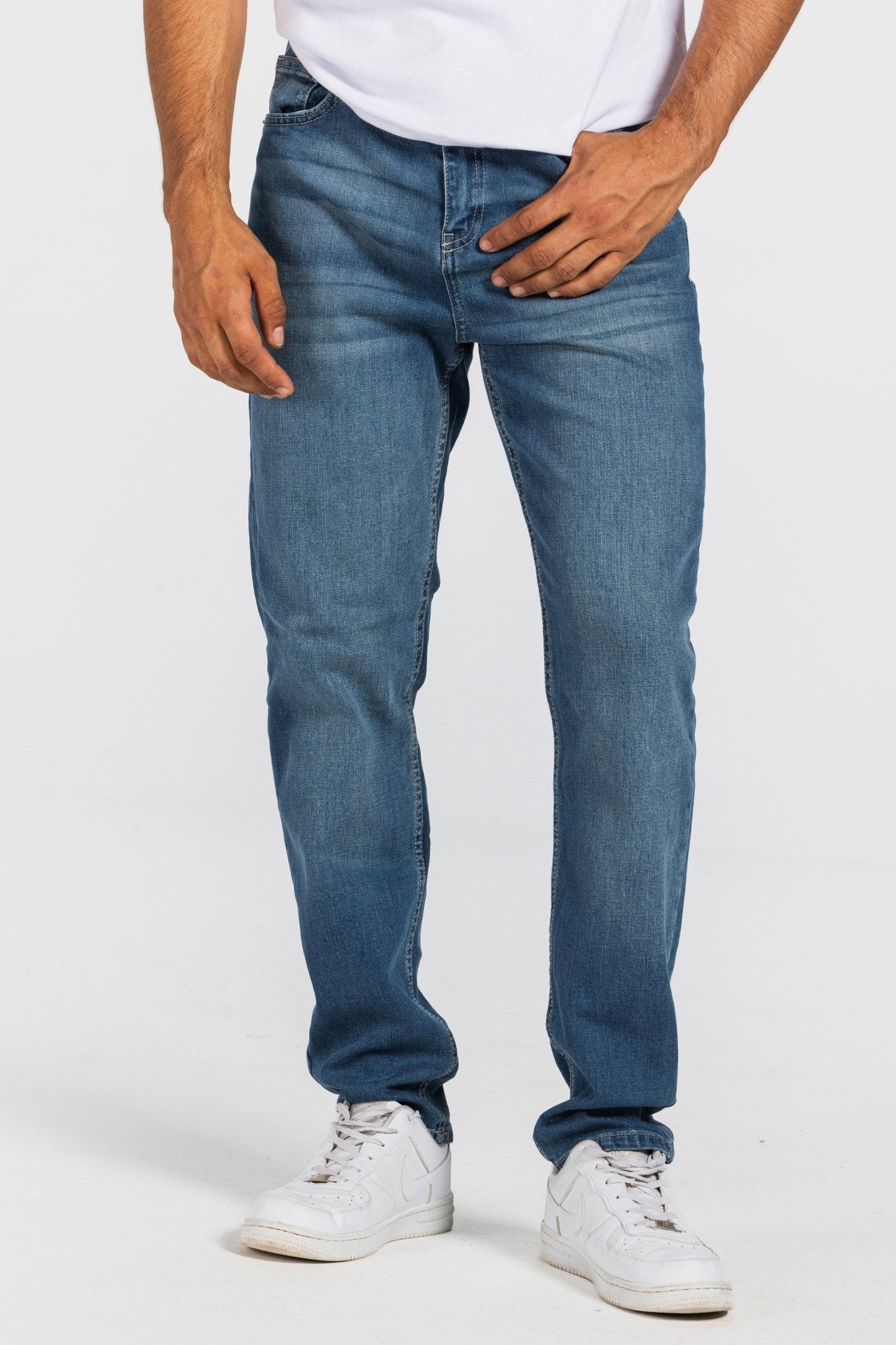 Slim – Mid Vintage Blue Jeans Slim-Man CIZARO - Cizaro Jeans