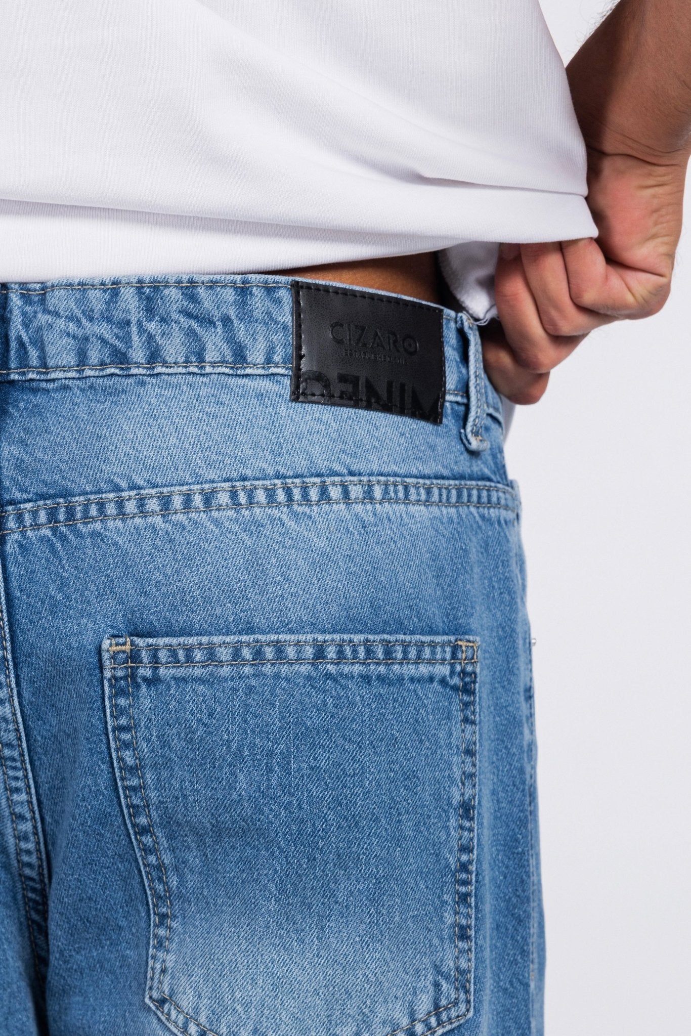 Straight – Marine Blue Jeans Straight-Man CIZARO - Cizaro Jeans