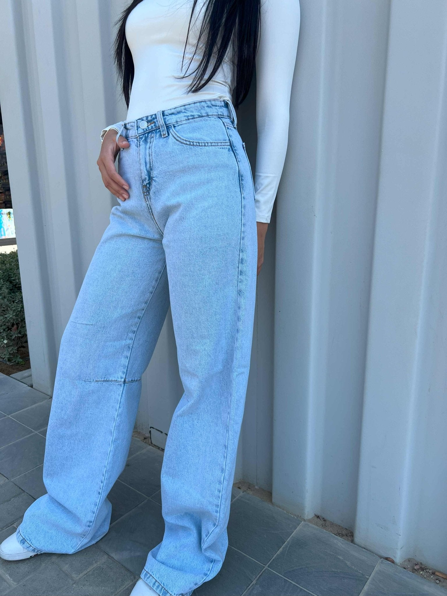 Light Acid Wash Super Baggy Jeans. Baggy CIZARO - Cizaro Jeans