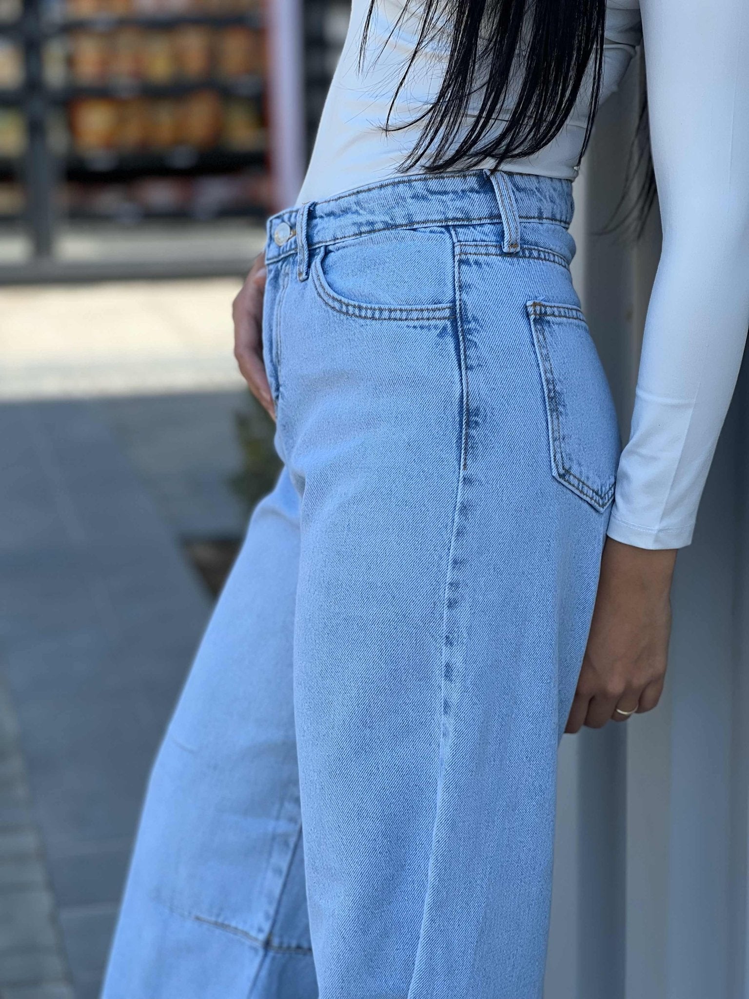 Light Acid Wash Super Baggy Jeans. Baggy CIZARO - Cizaro Jeans