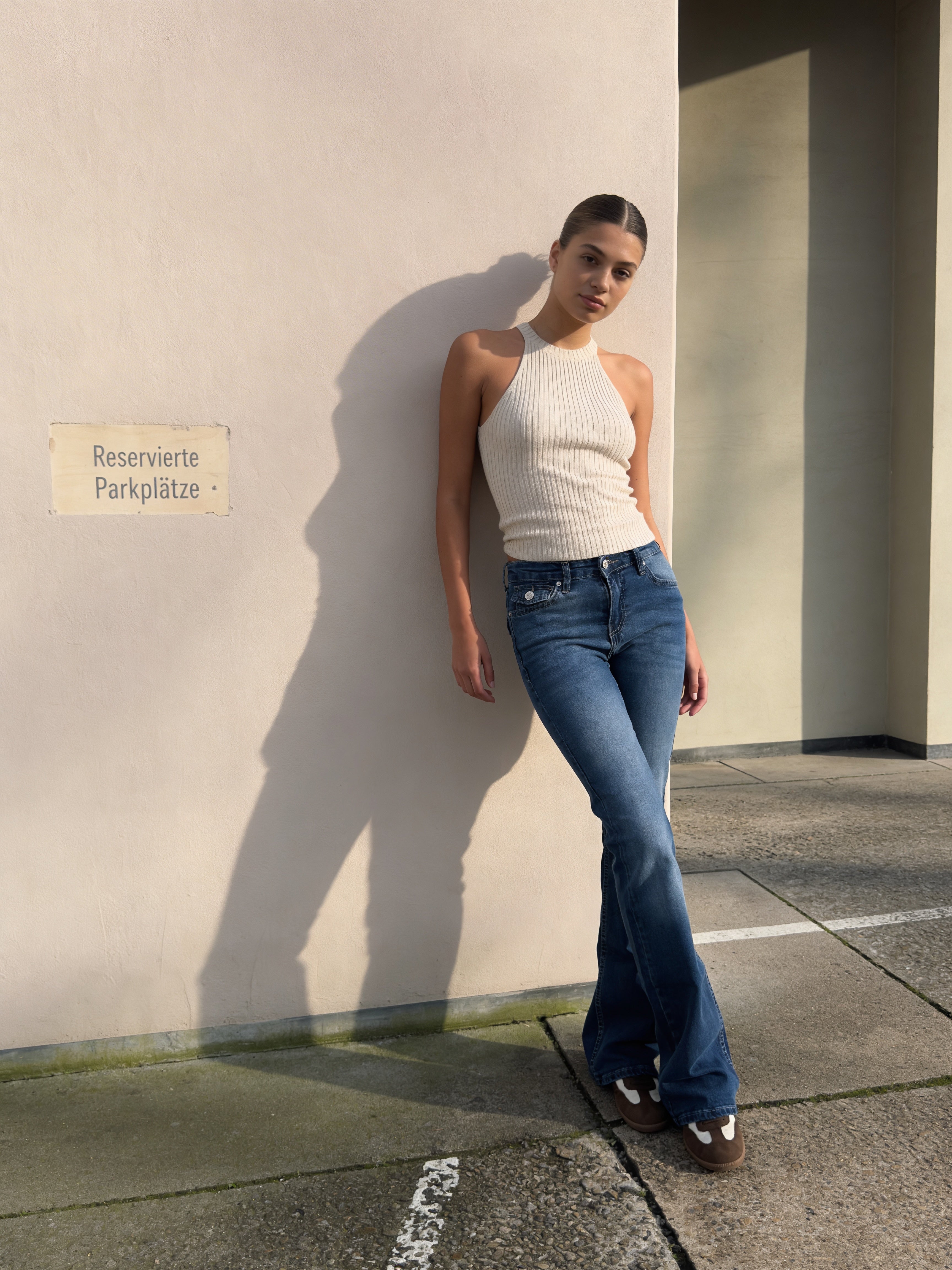 Flare Flap pocket , low waist Marine Blue jeans Flare CIZARO - Cizaro Jeans