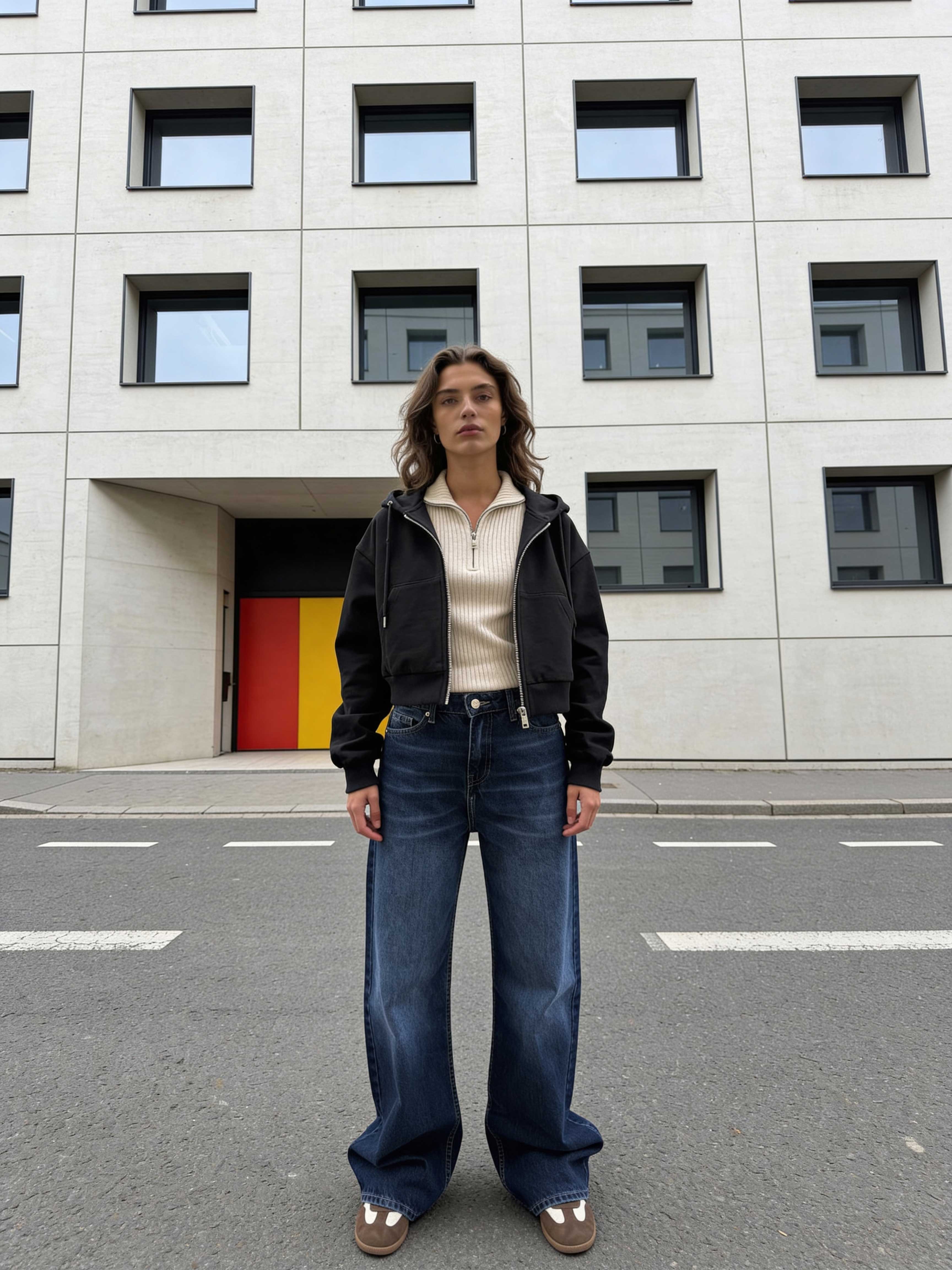 Baggy High-Waist Flex Waist Deep Ocean Blue Jeans Baggy CIZARO - Cizaro Jeans