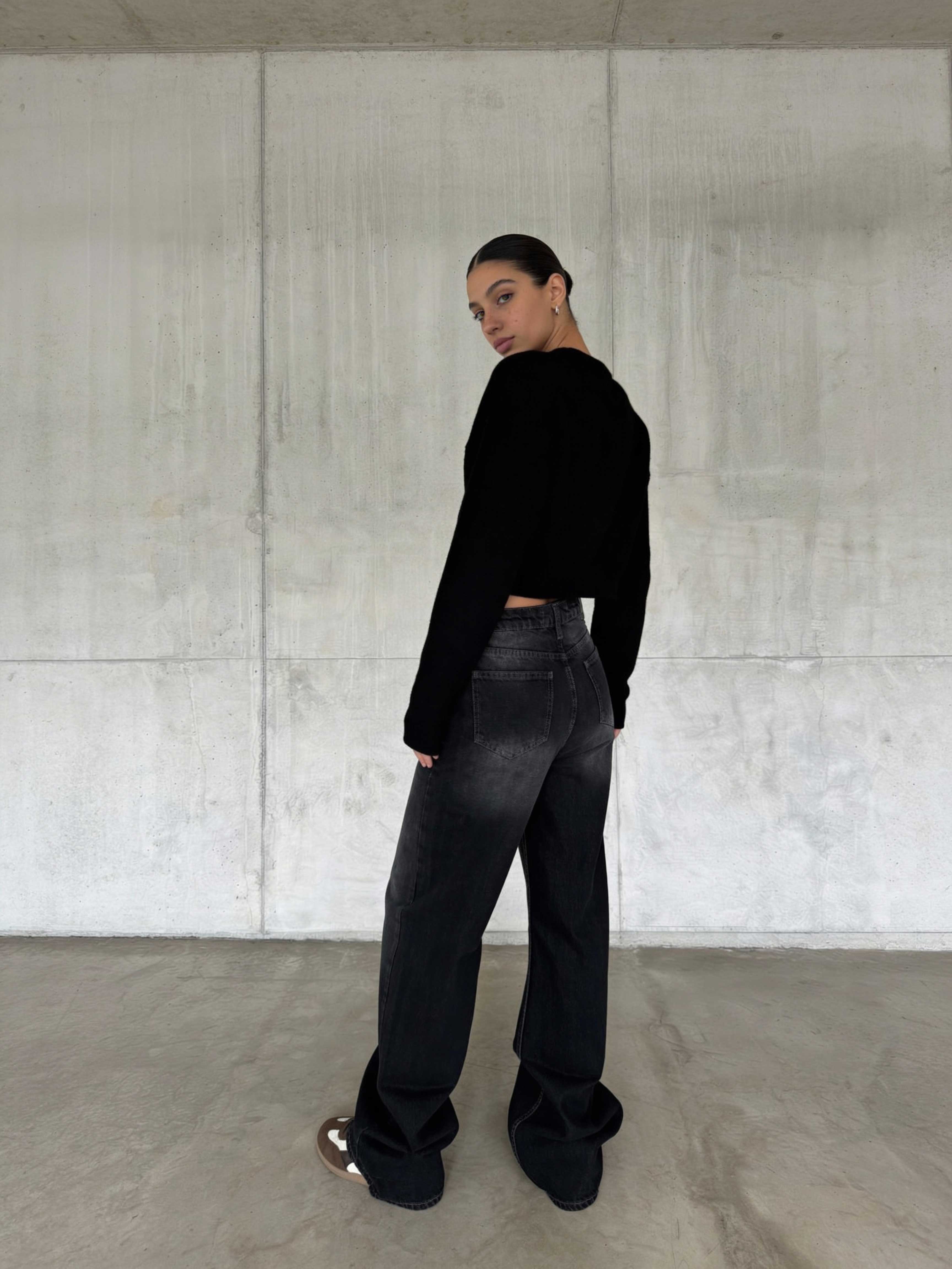 Skater – High-Waist Deep Vintage Green Jeans