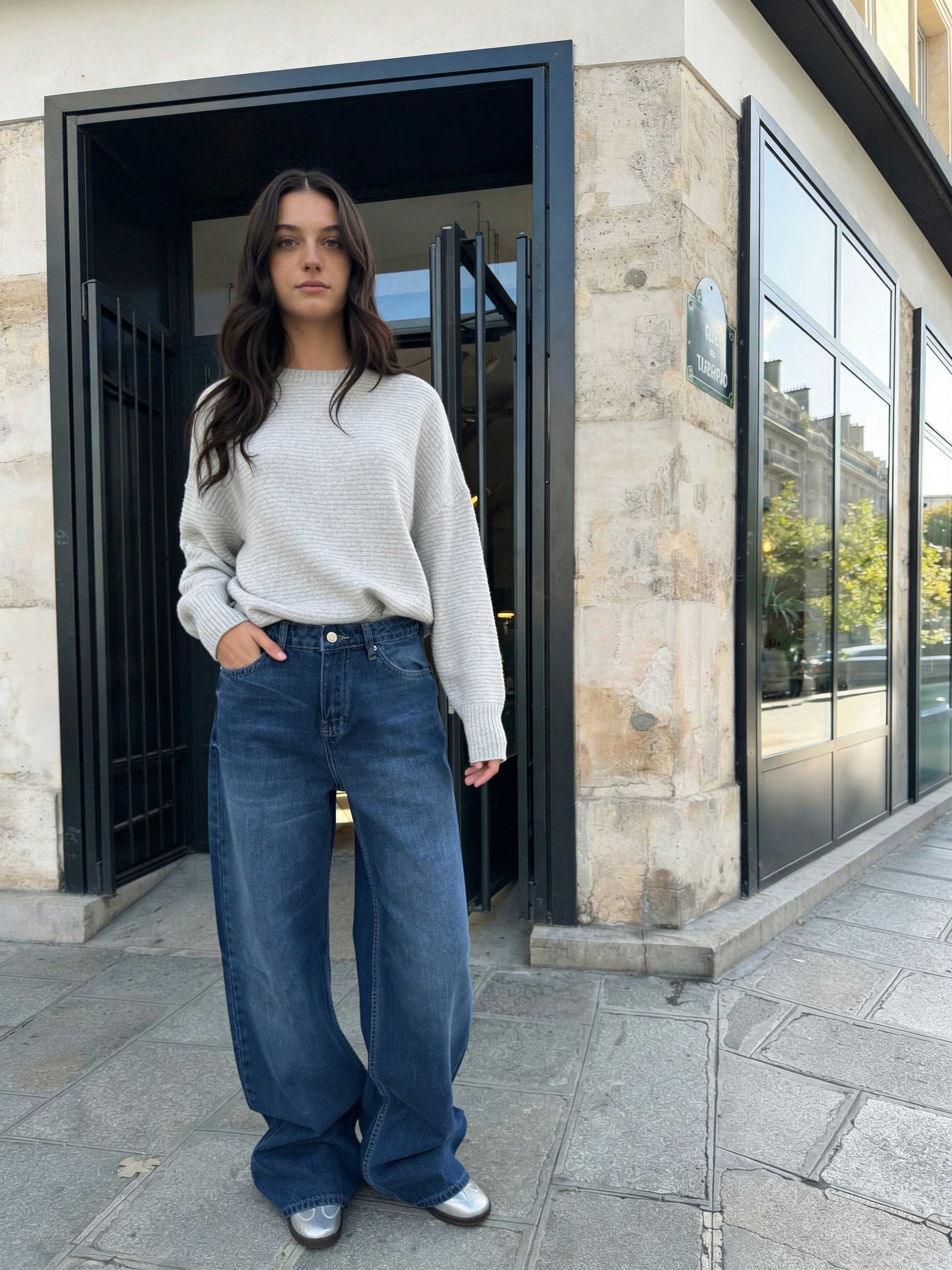 Baggy - High-Waist True Blue Washed Jeans Baggy CIZARO - Cizaro Jeans