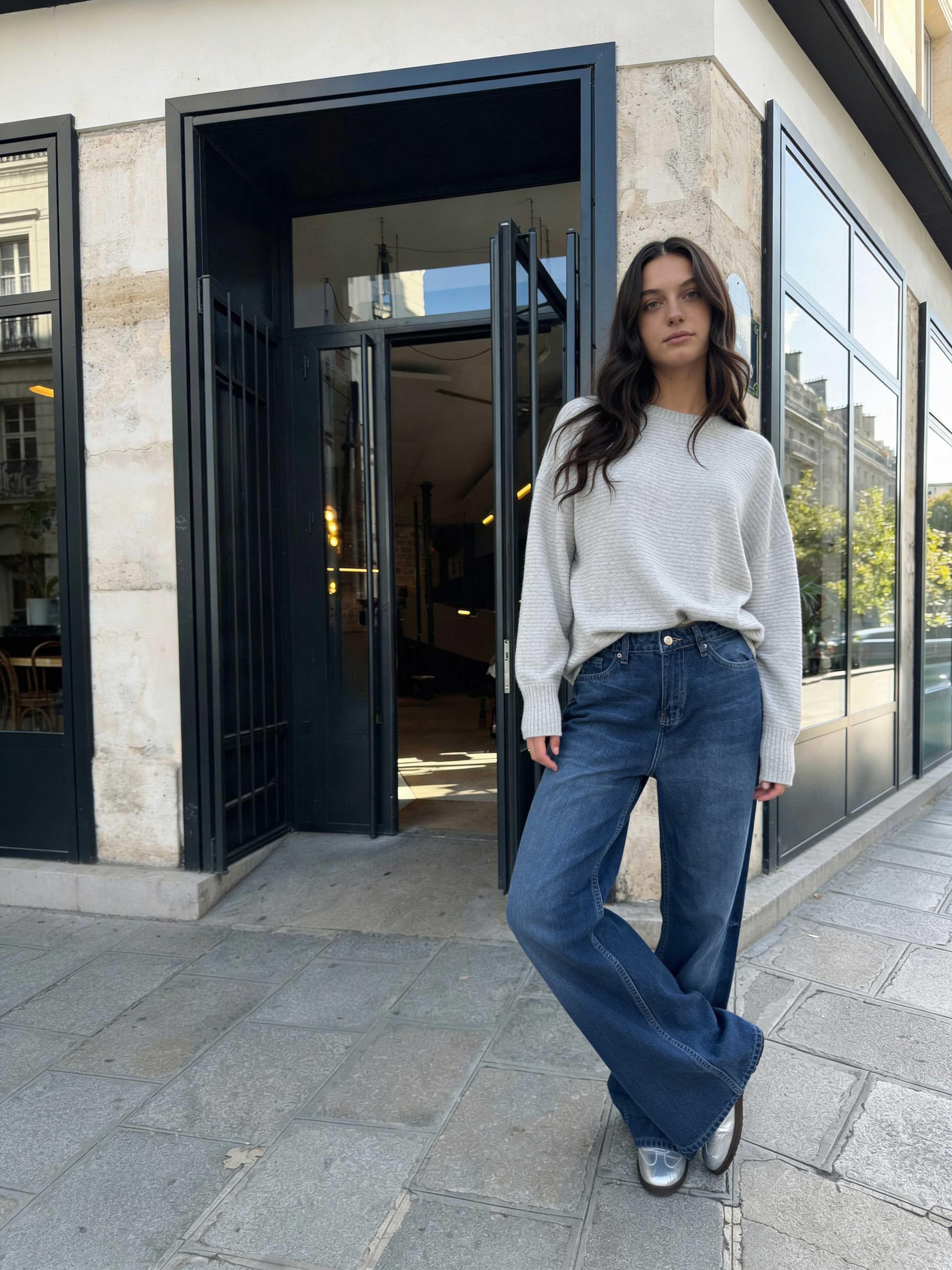 Baggy - High-Waist True Blue Washed Jeans Baggy CIZARO - Cizaro Jeans