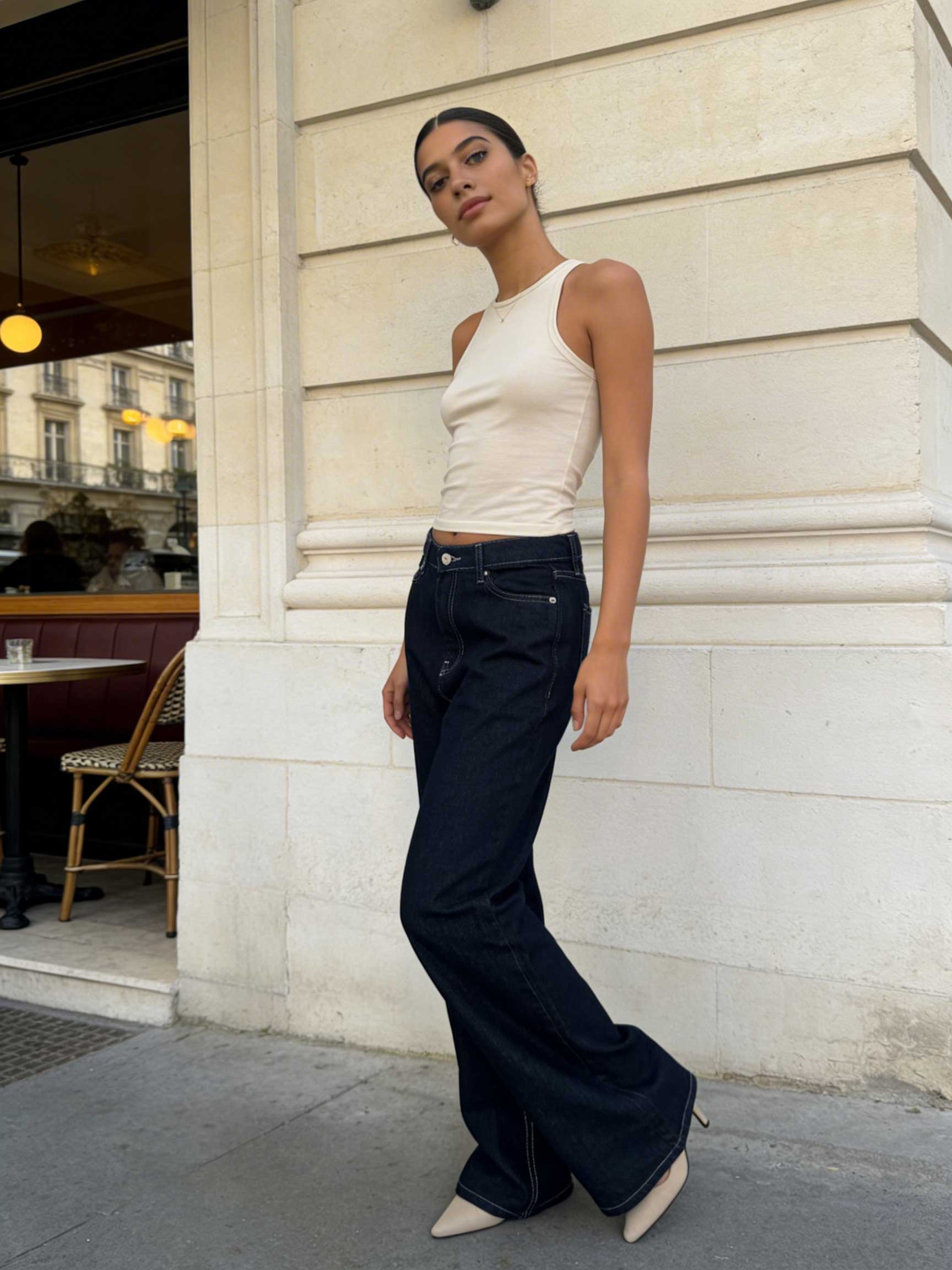 Straight High-Waist – Raw Denim Jeans straight CIZARO - Cizaro Jeans