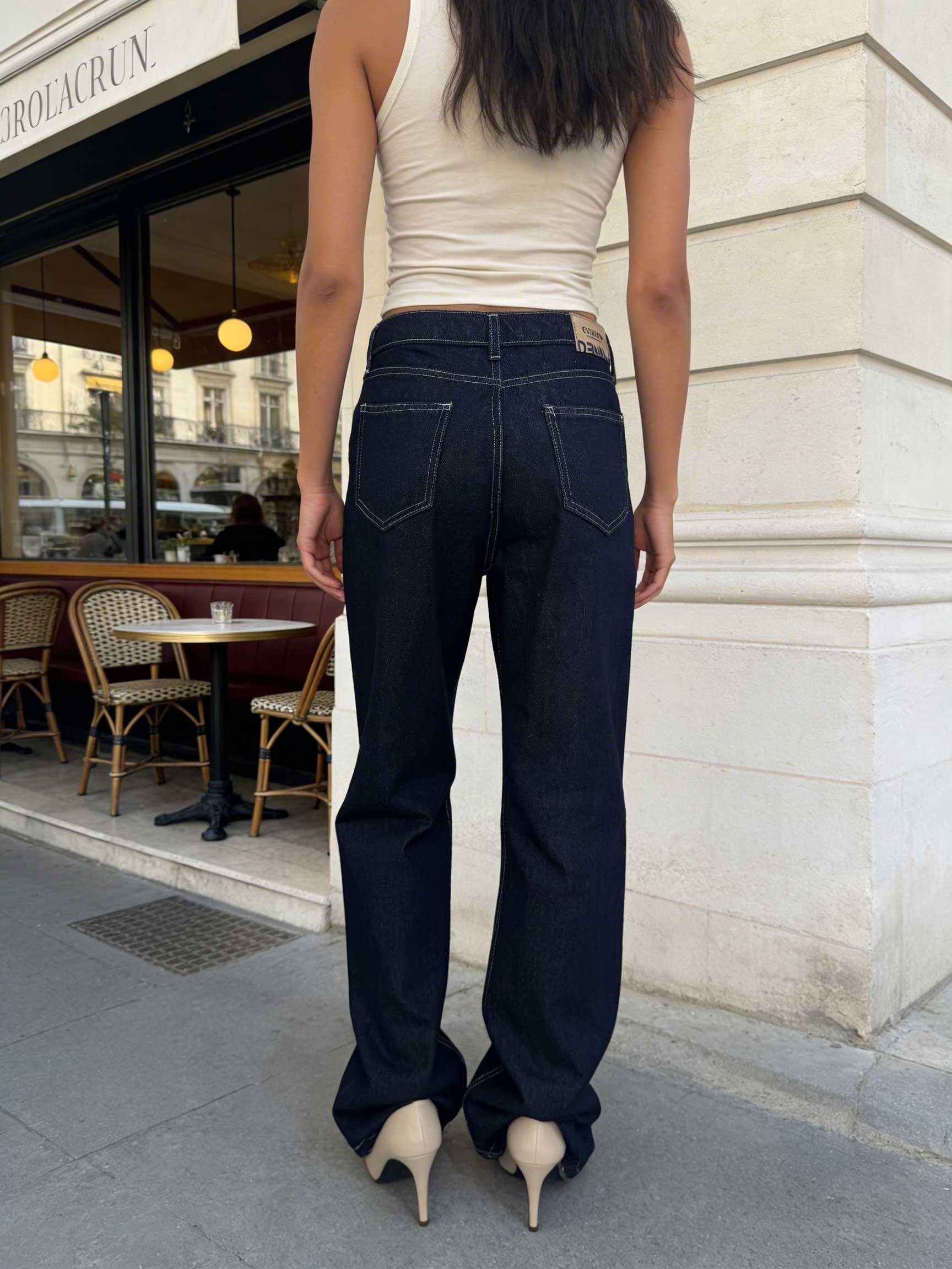 Straight High-Waist – Raw Denim Jeans straight CIZARO - Cizaro Jeans