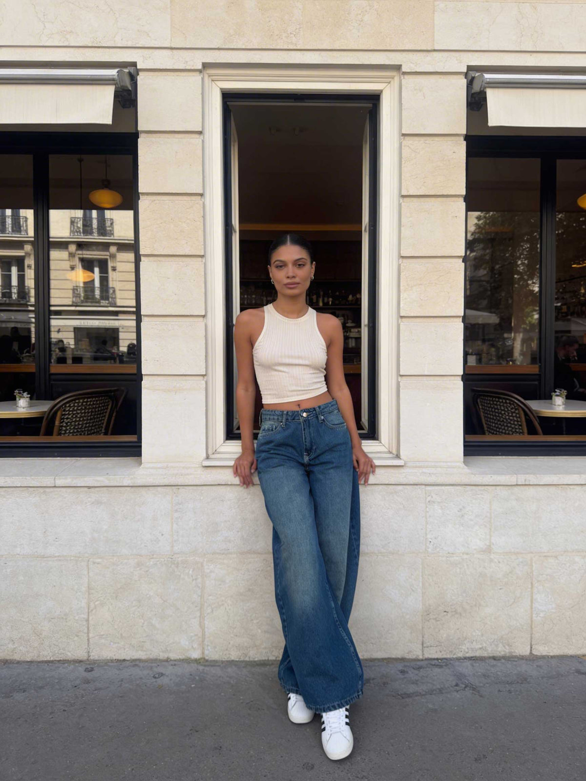 Loose Baggy – Mid-Rise Vintage Blue Jeans Baggy CIZARO - Cizaro Jeans