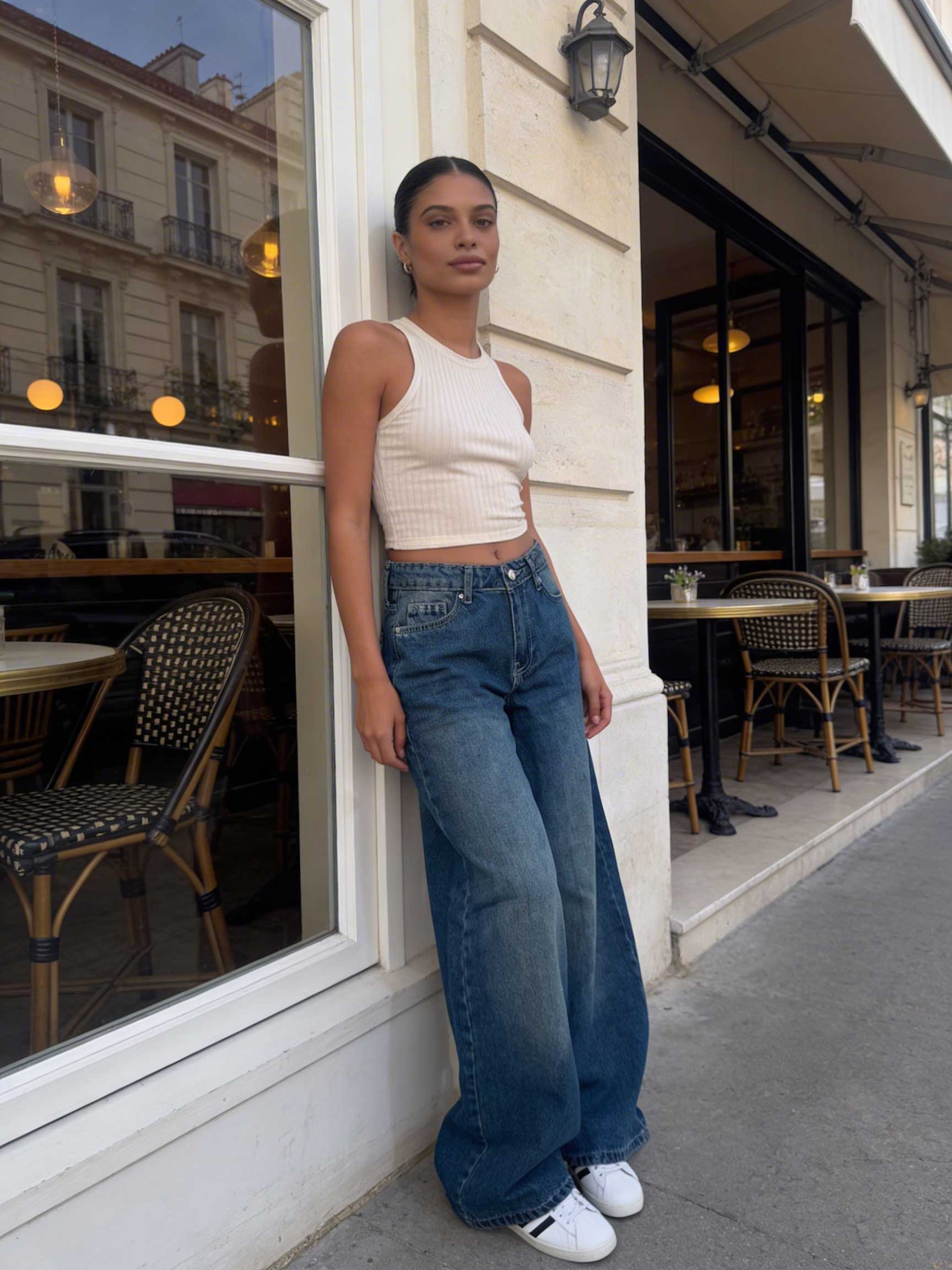 Loose Baggy – Mid-Rise Vintage Blue Jeans baggy CIZARO - Cizaro Jeans