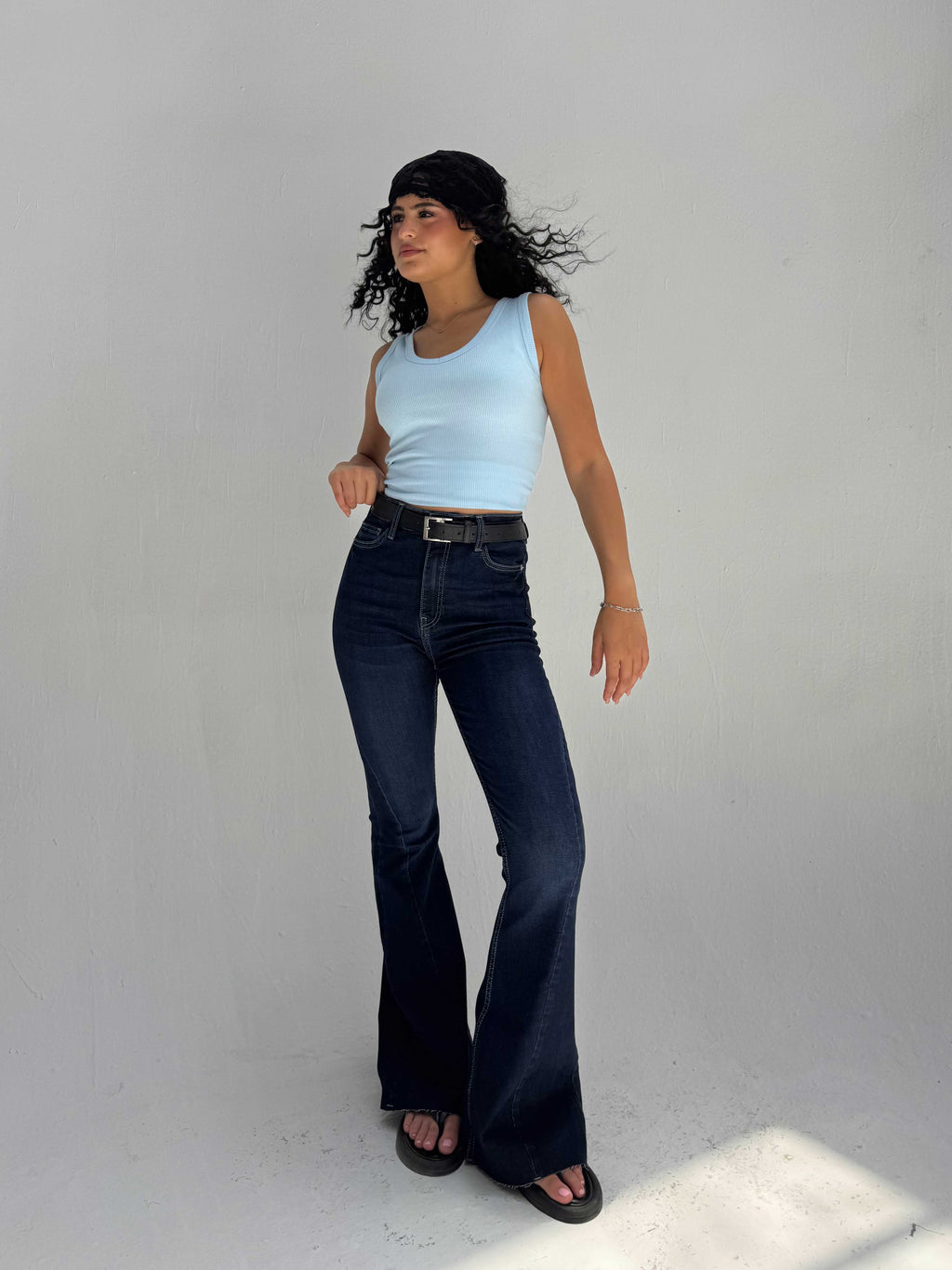 Super Flare High Waist – Ocean Blue Jeans