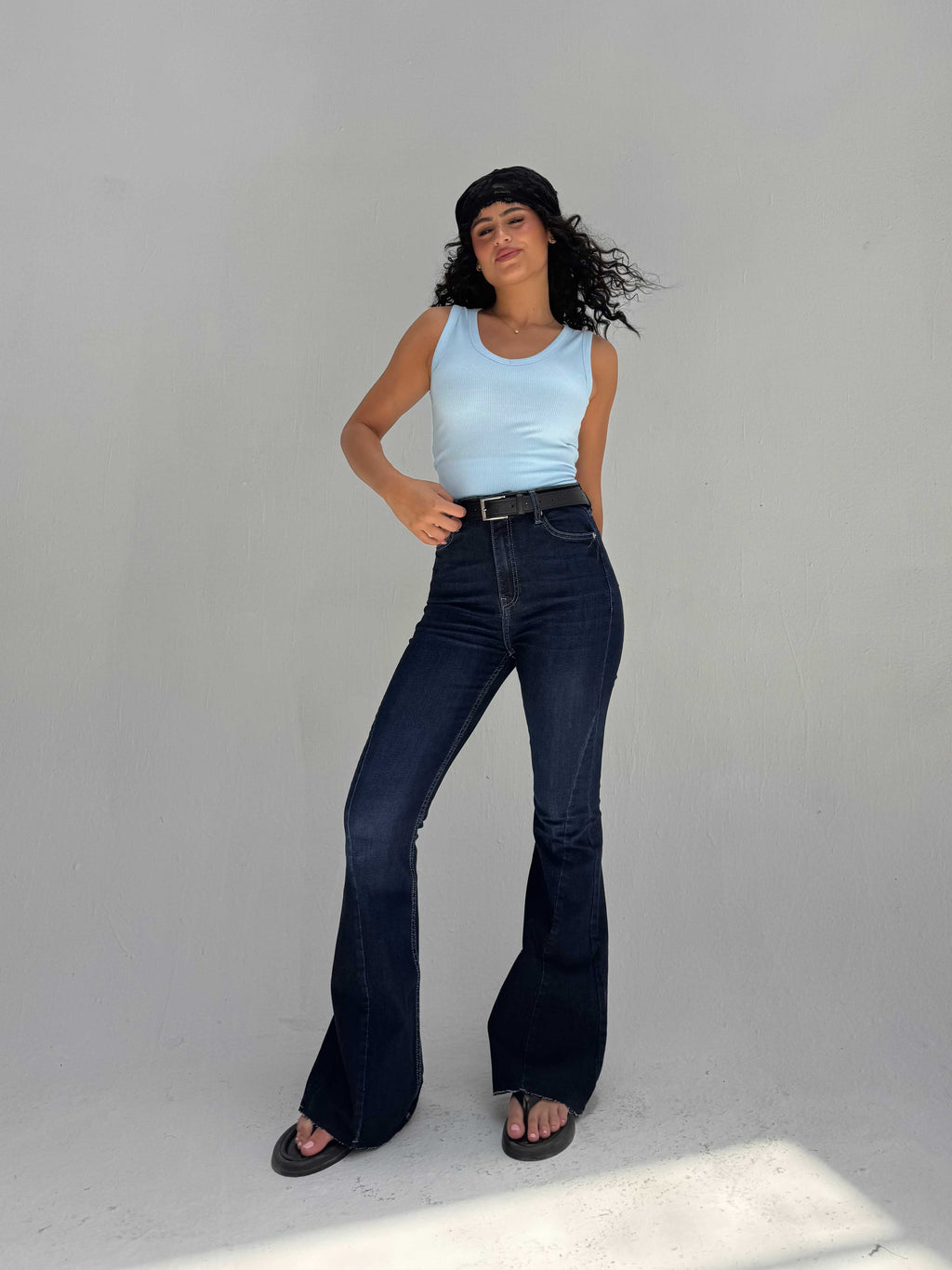 Super Flare High Waist – Ocean Blue Jeans
