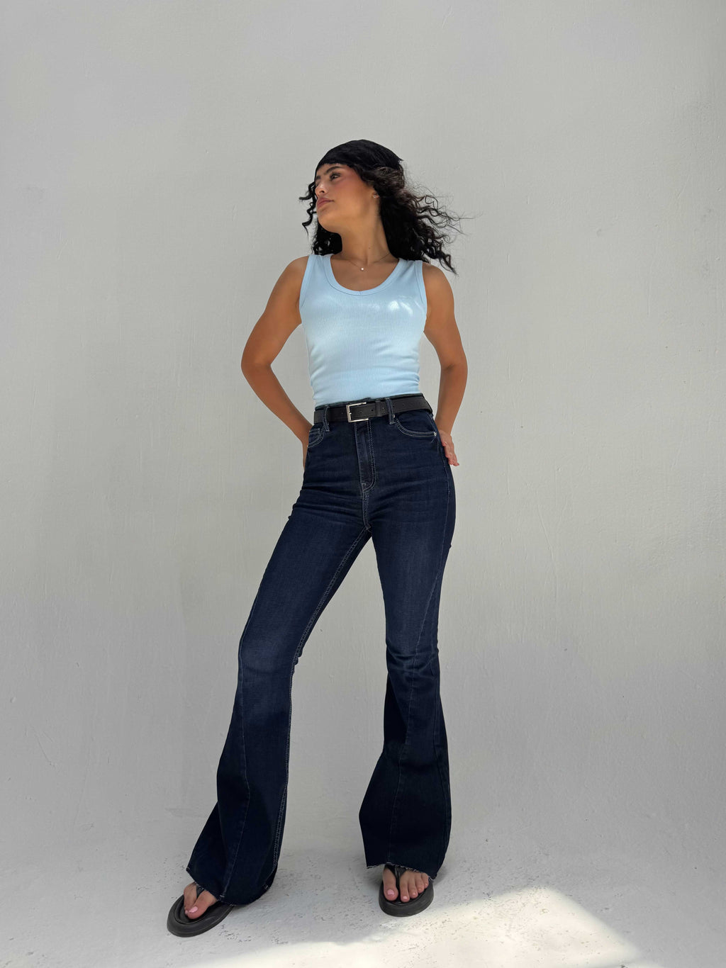 Super Flare High Waist – Ocean Blue Jeans