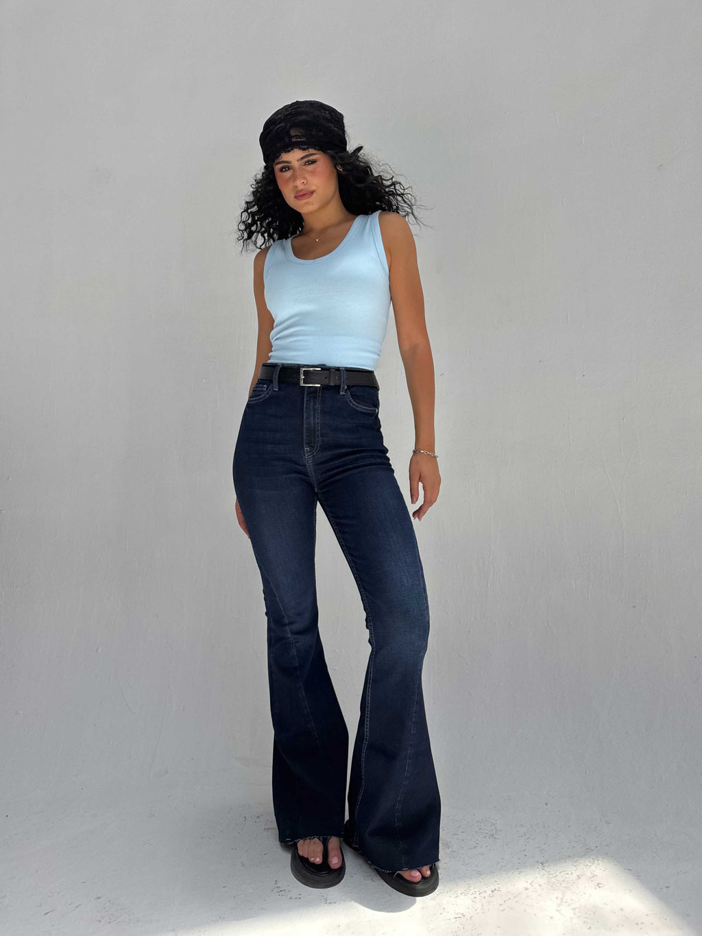 Super Flare High Waist – Ocean Blue Jeans
