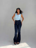 Super Flare High Waist – Ocean Blue Jeans