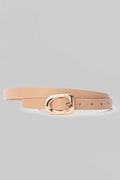 Beige Sculpted Gold Buckle Belt belt CIZARO - Cizaro Jeans