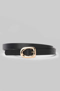 Black Sculpted Gold Buckle Belt belt CIZARO - Cizaro Jeans