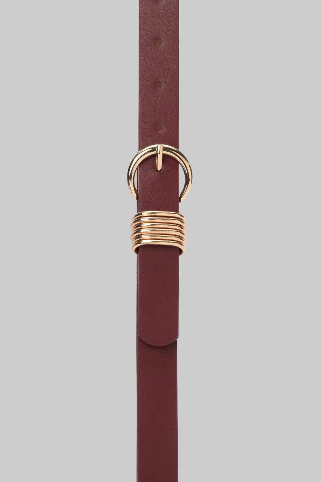 Burgundy Ring Accent Belt belt CIZARO - Cizaro Jeans