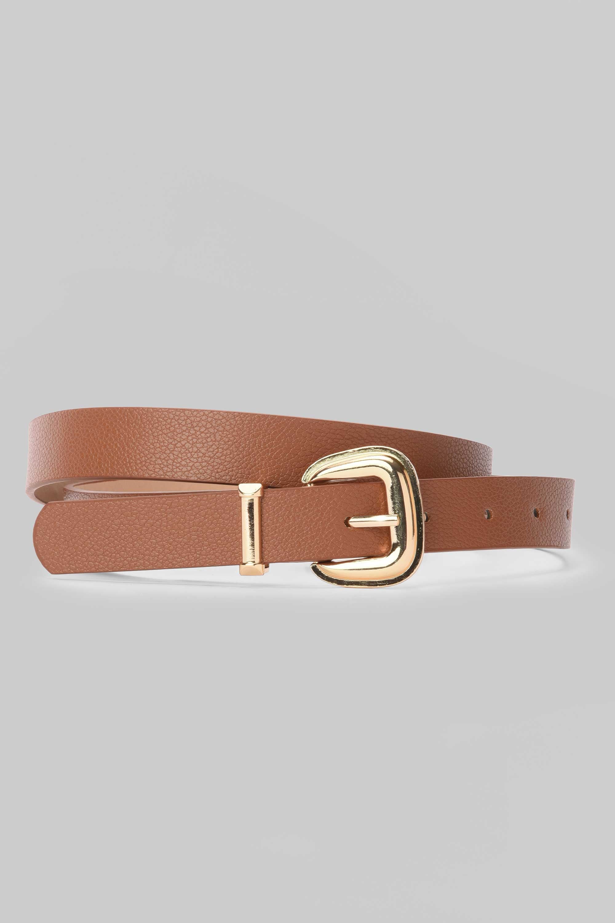Honey Textured Gold Buckle Belt belt CIZARO - Cizaro Jeans