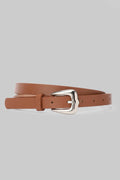 Honey Silver Buckle Slim Belt belt CIZARO - Cizaro Jeans
