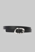 Black Molten Buckle Belt belt CZBELT - Cizaro Jeans